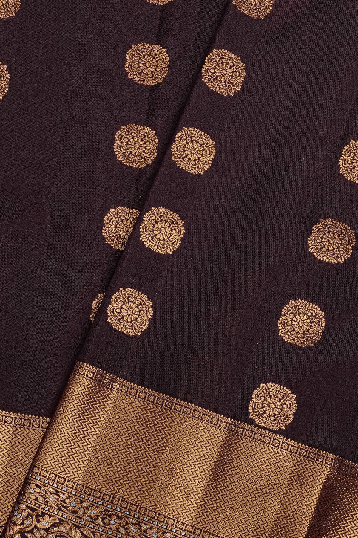 Kancheepuram Silk Dark Purple Saree