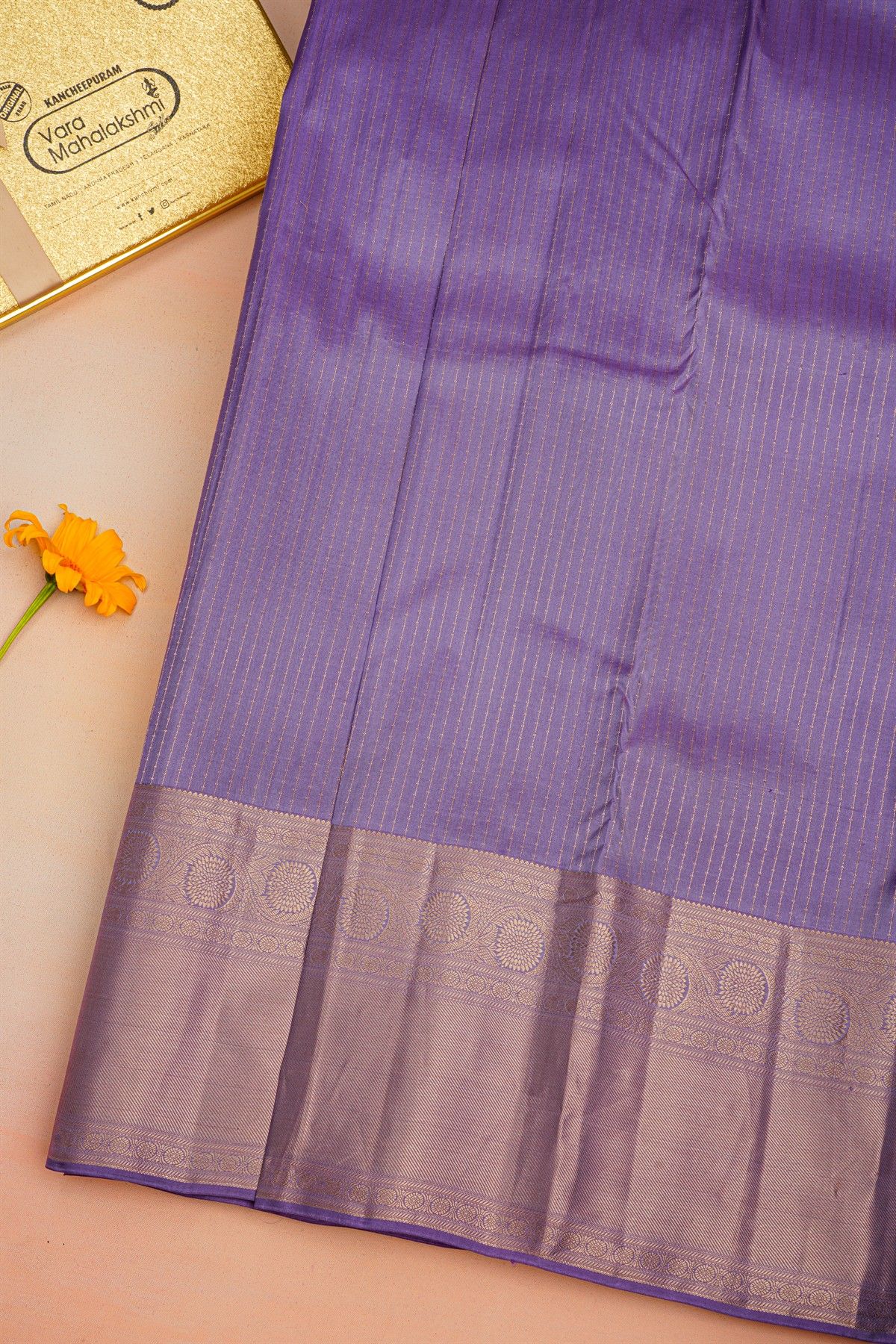 Kancheepuram Silk Lilac Saree