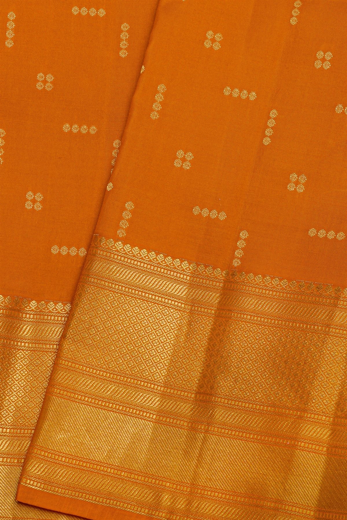 Kancheepuram Silk Mustard Saree