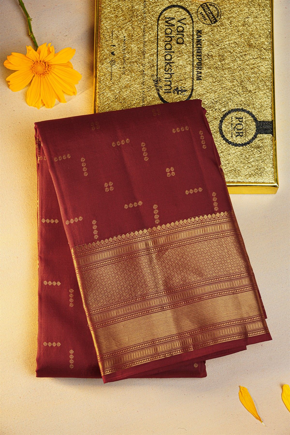 Kancheepuram Silk Maroon Saree