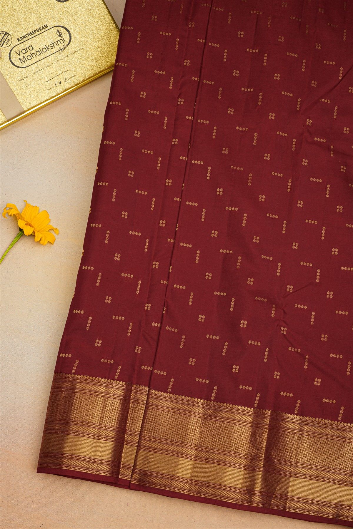 Kancheepuram Silk Maroon Saree