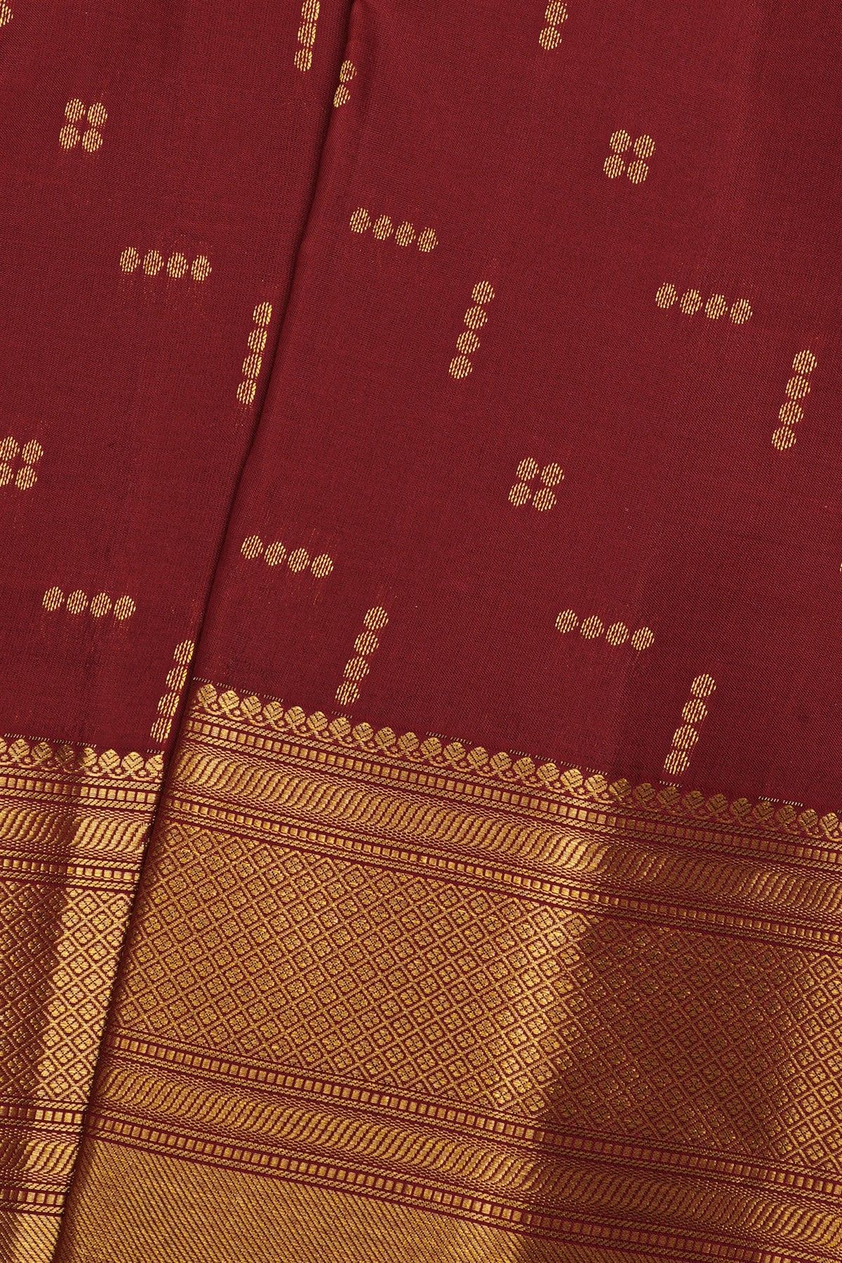 Kancheepuram Silk Maroon Saree