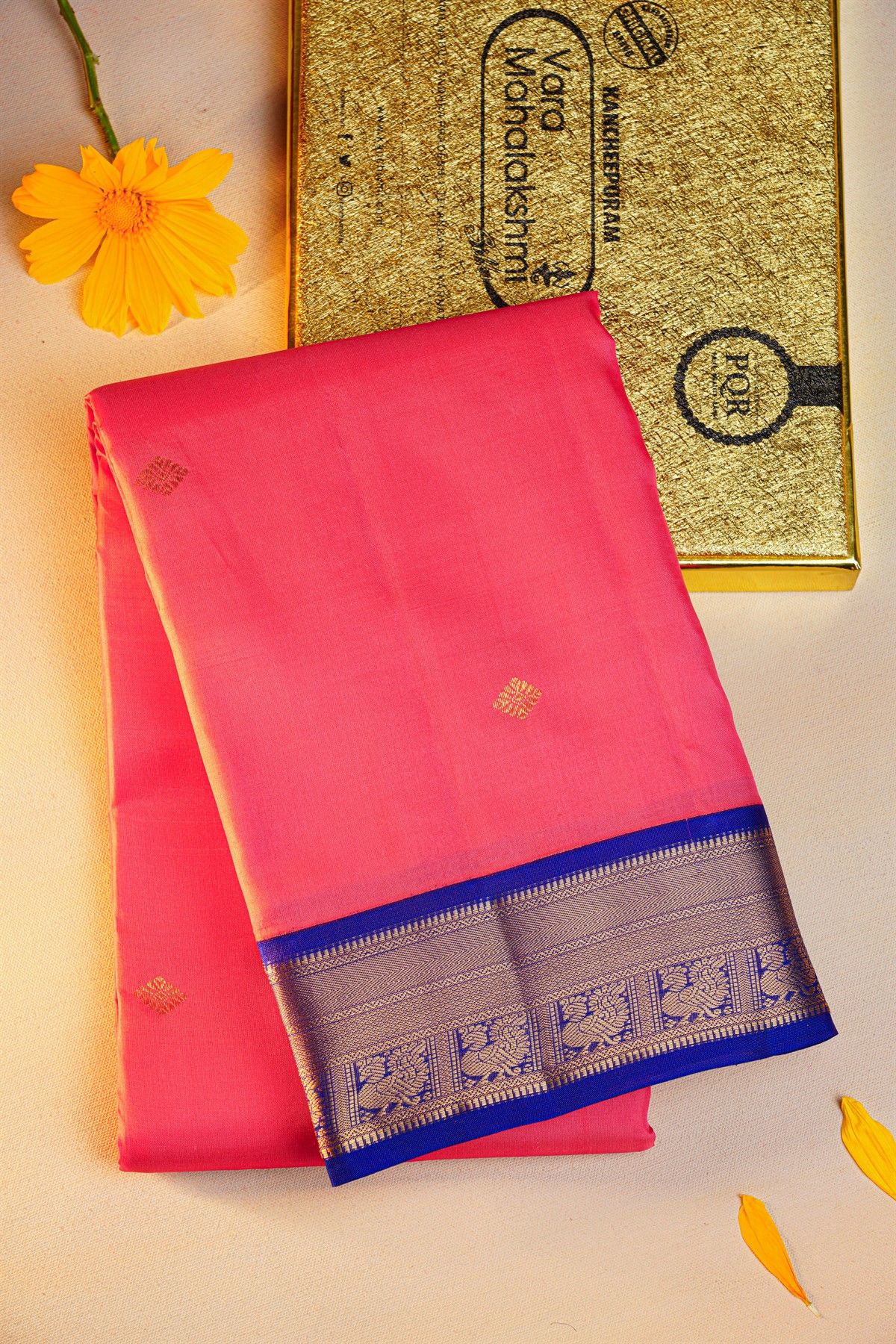Kancheepuram Silk Pink Saree