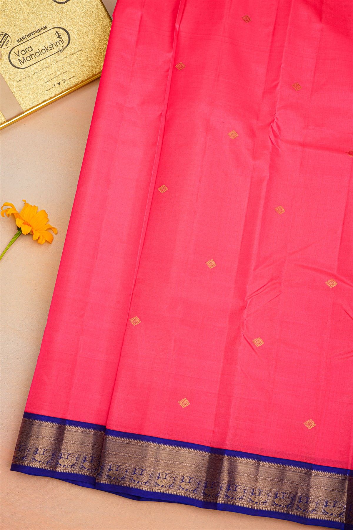 Kancheepuram Silk Pink Saree