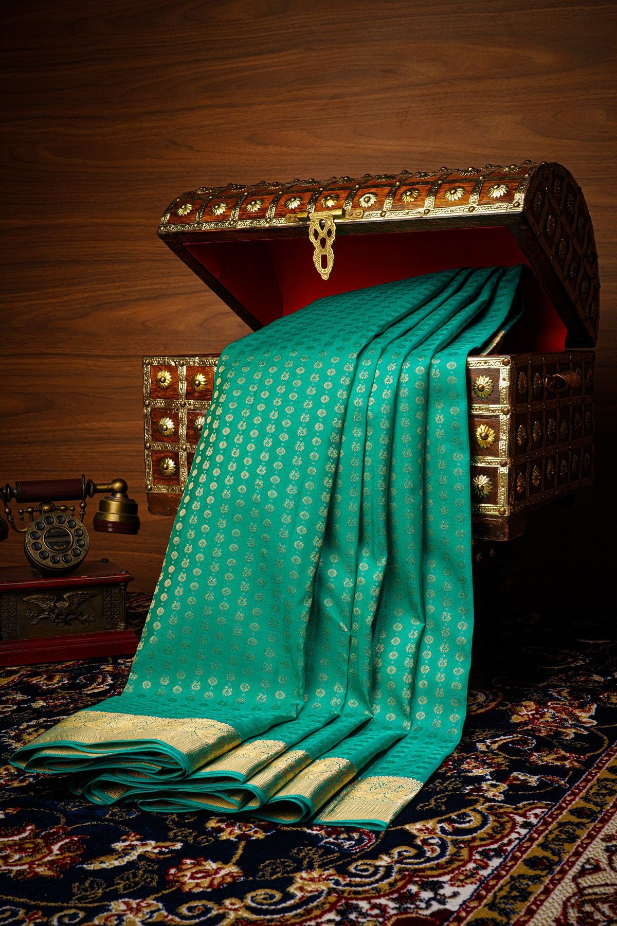 Kancheepuram Silk Sky Blue Saree
