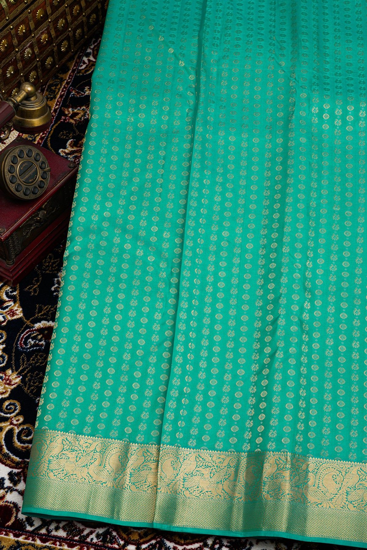 Kancheepuram Silk Sky Blue Saree