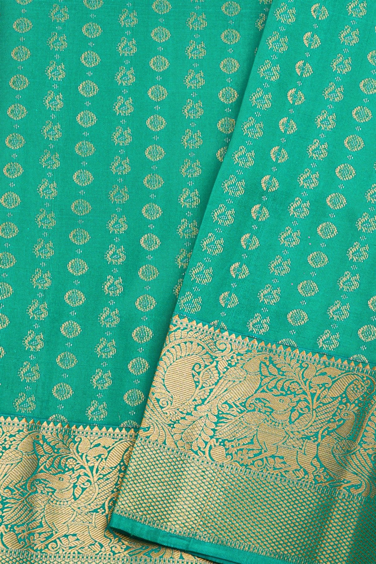 Kancheepuram Silk Sky Blue Saree
