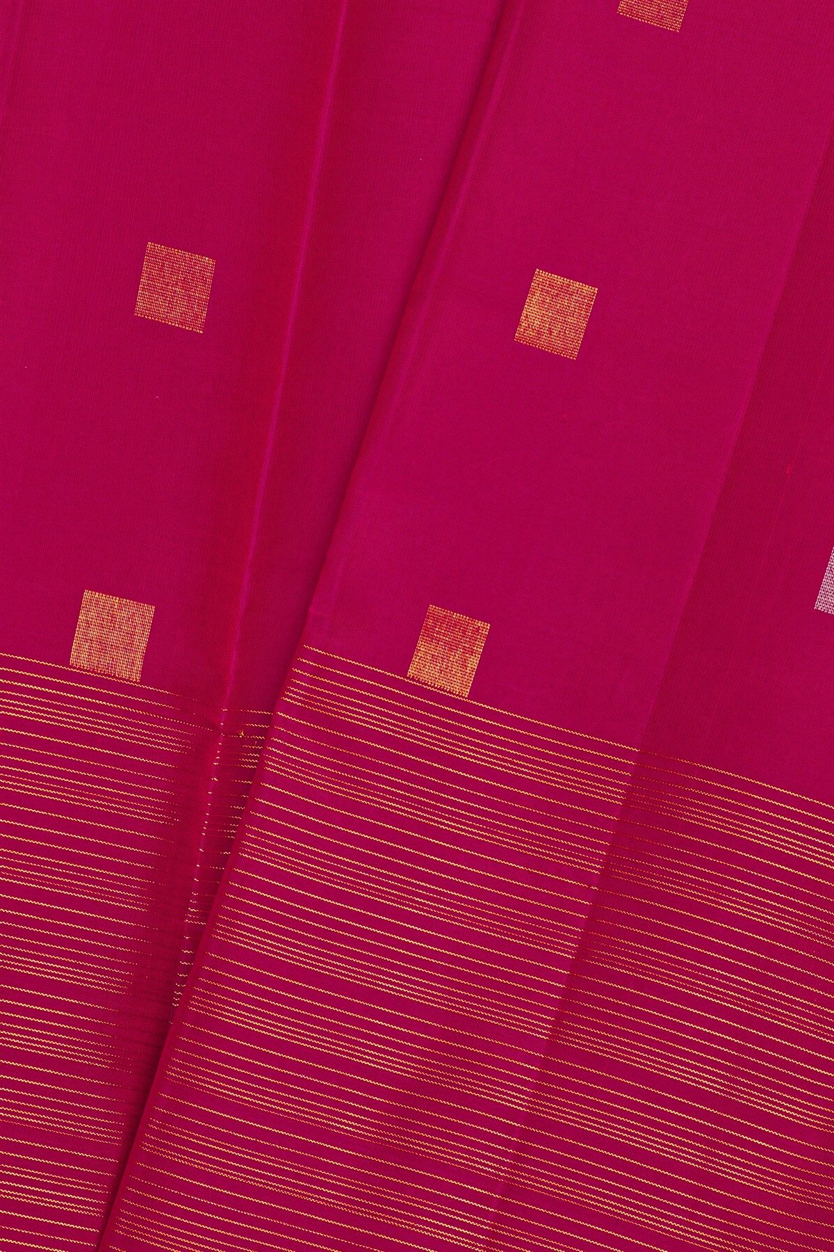Kancheepuram Silk Rani Pink Saree