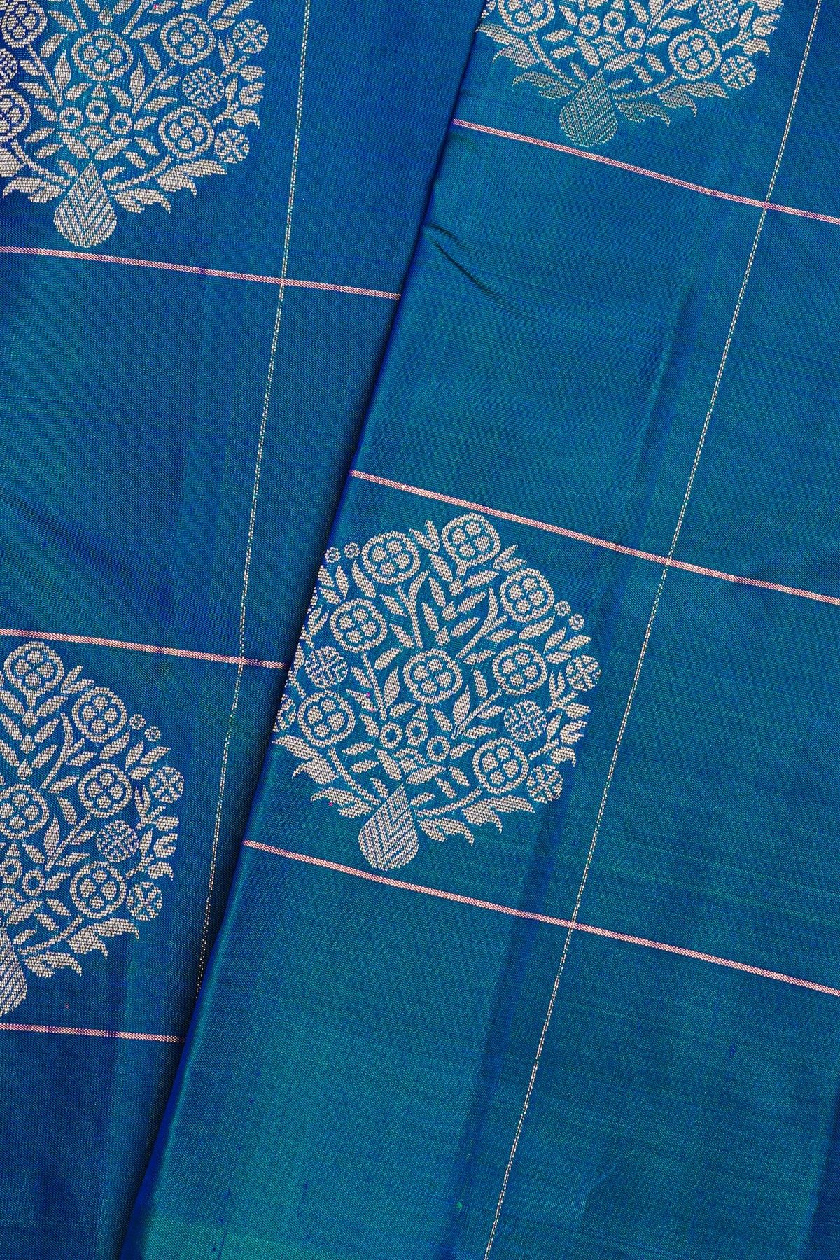 Kancheepuram Silk Blue Saree