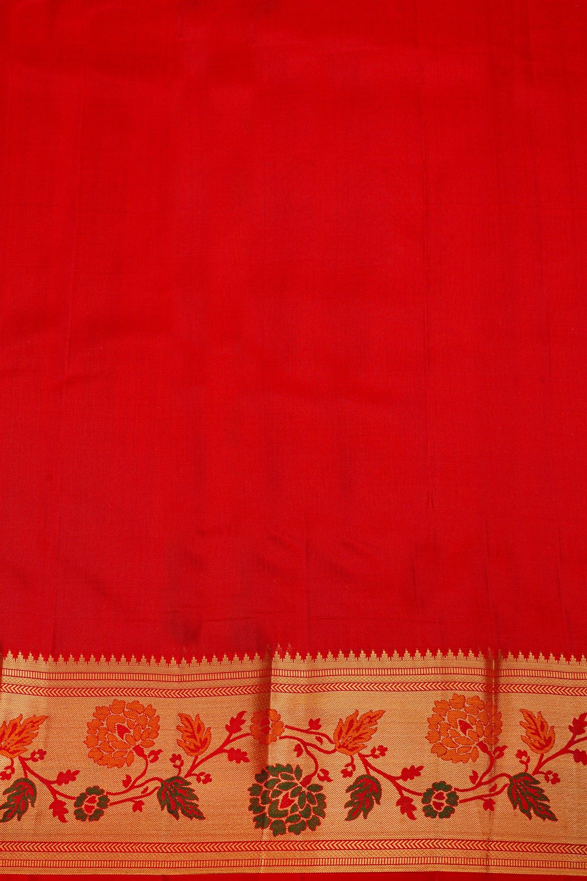 Kancheepuram Silk Bottle Green Saree