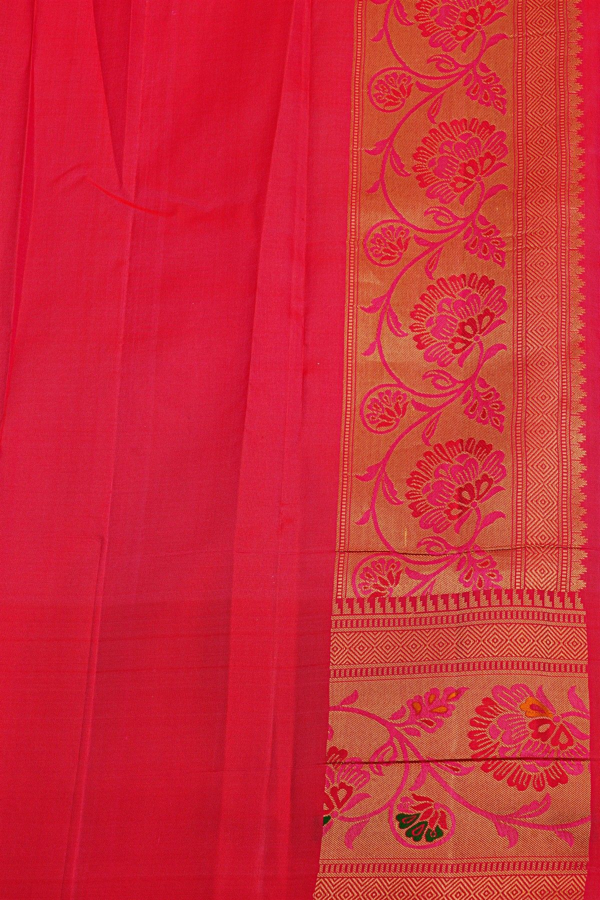 Kancheepuram Silk Peach Saree