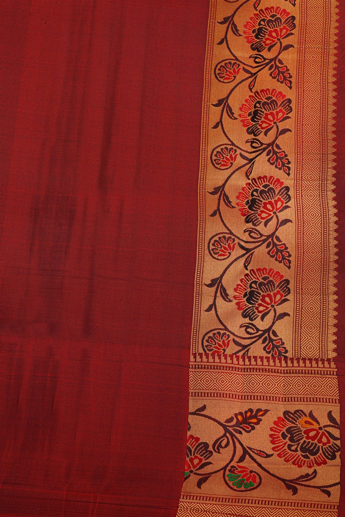 Kancheepuram Silk Mehendi Green Saree