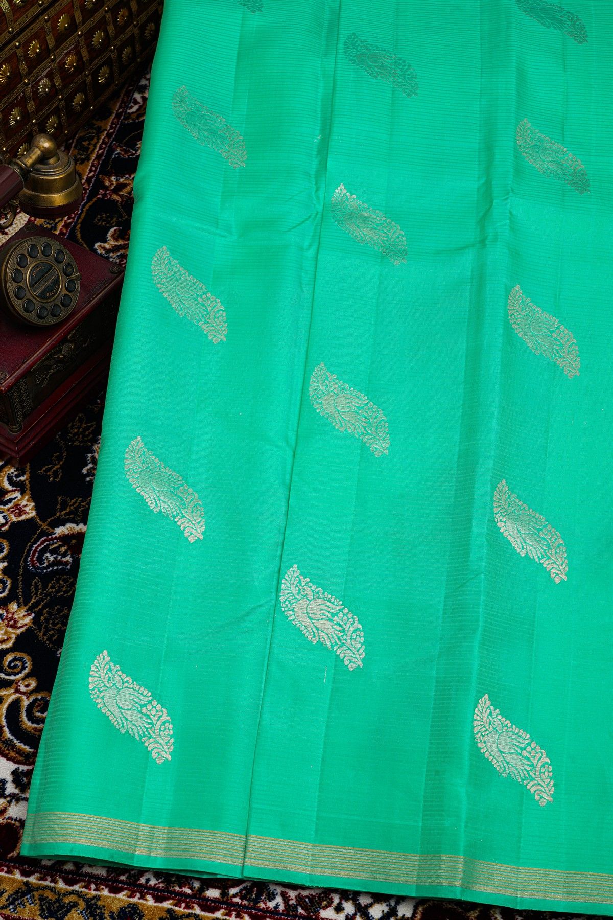 Kancheepuram Silk Sea Green Saree