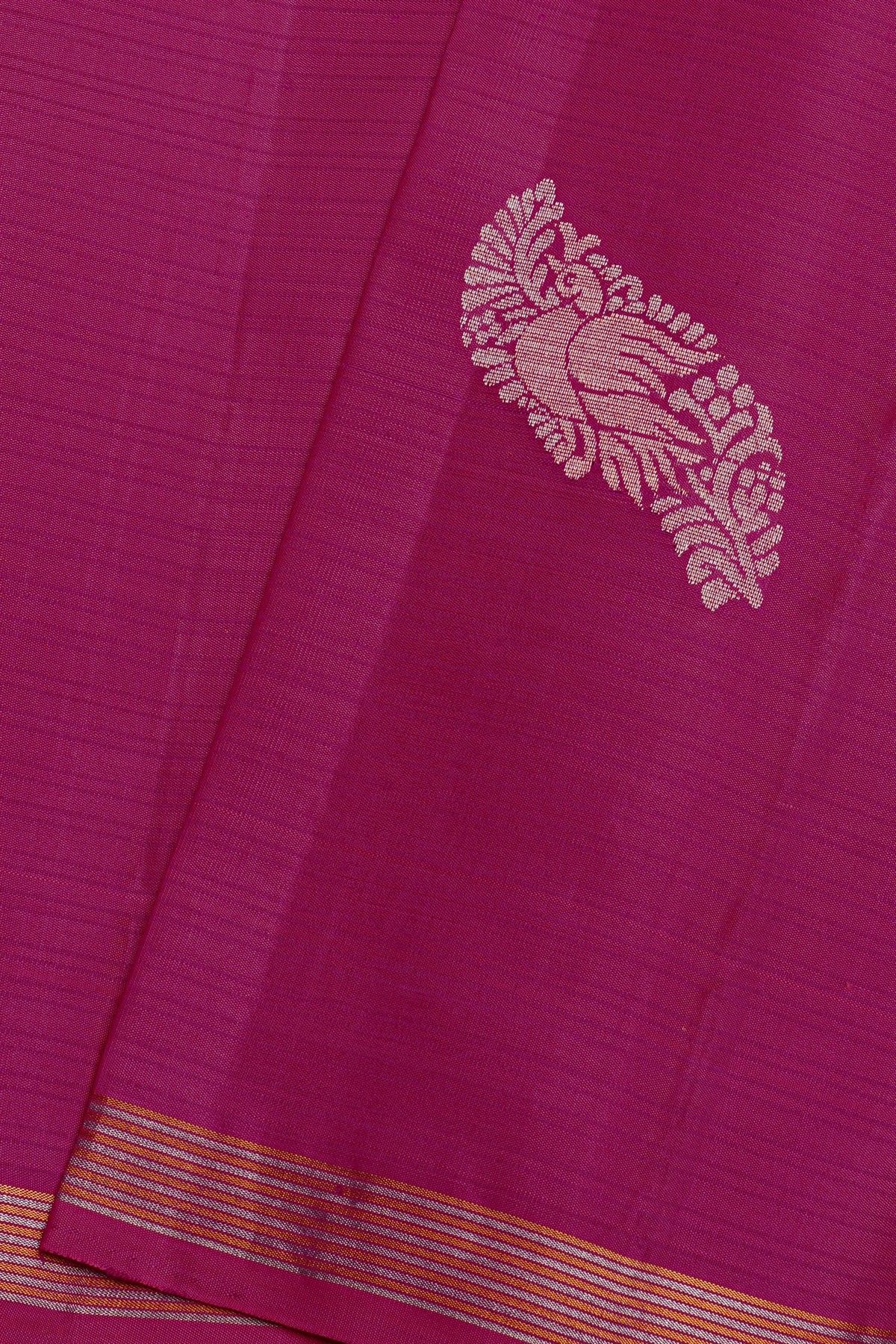 Kancheepuram Silk Magenta Saree