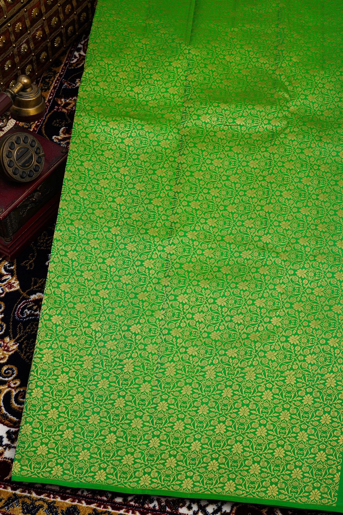 Kancheepuram Silk Green Saree