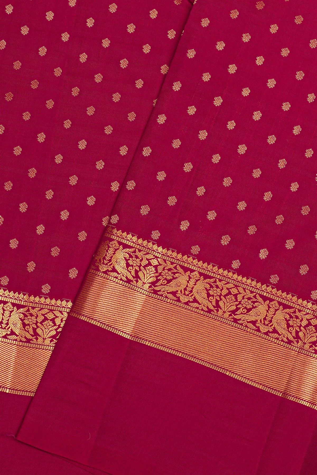 Kancheepuram Silk Magenta Saree