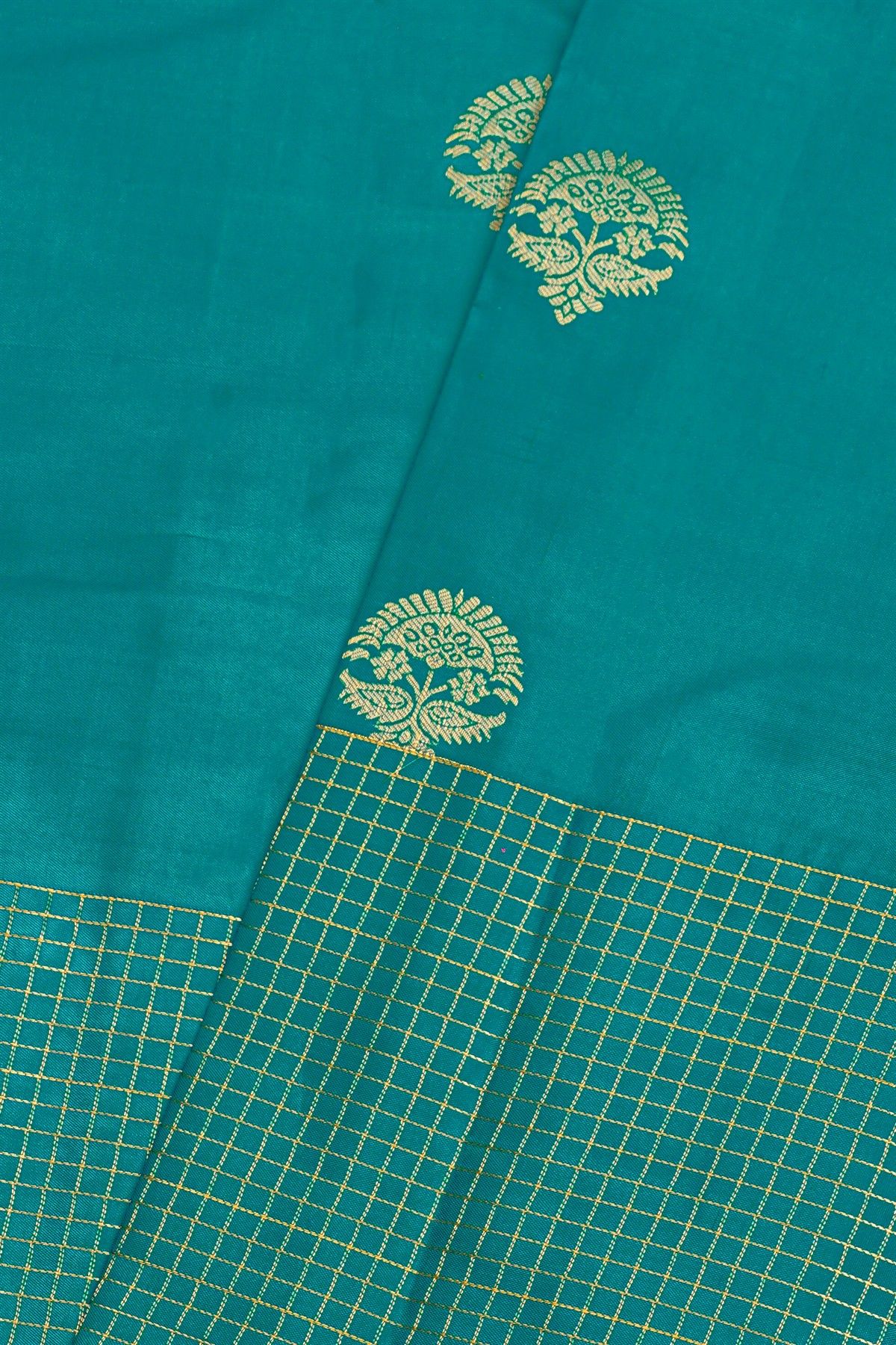 Kancheepuram Silk Sea Blue Saree