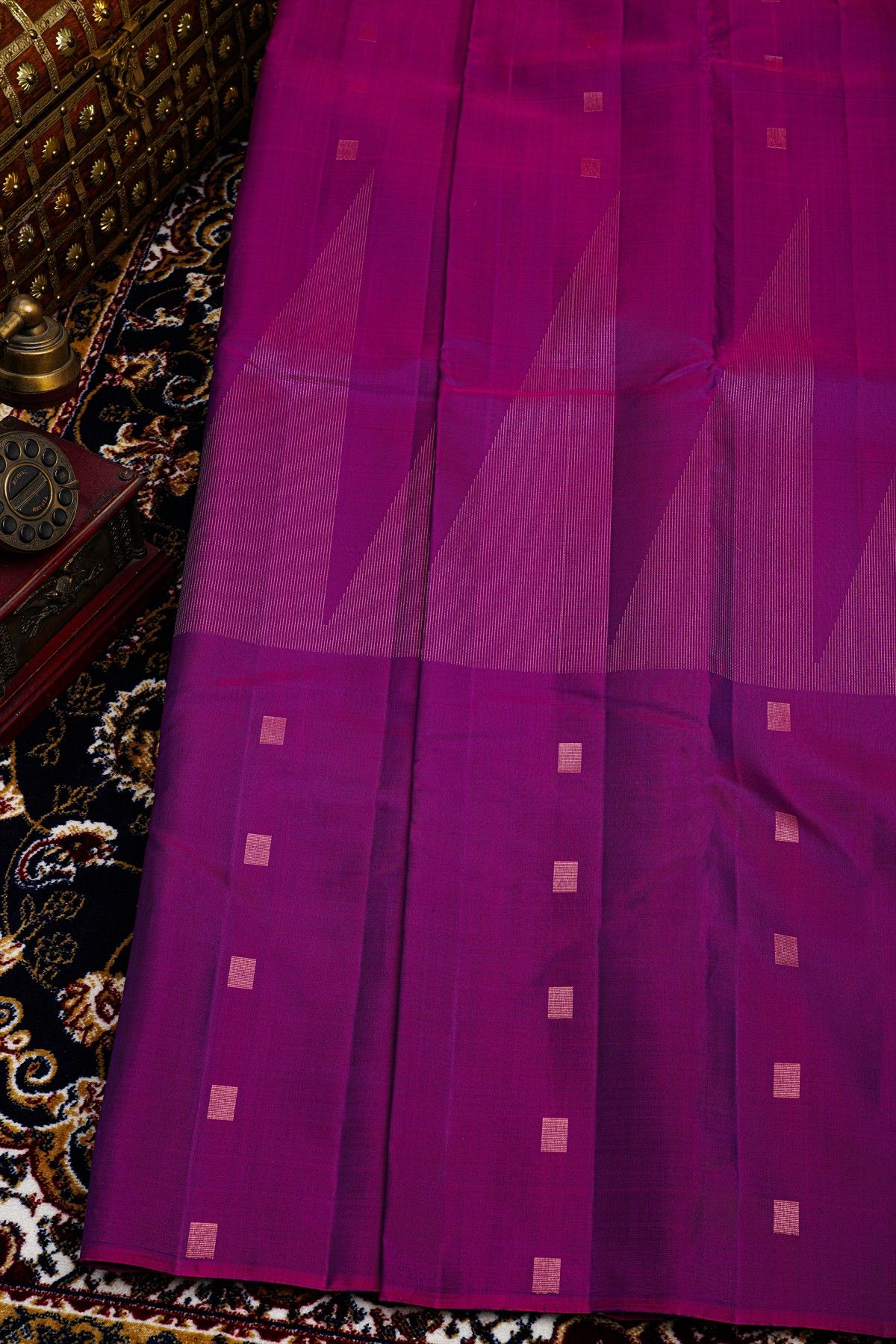 Kancheepuram Silk Purple Saree