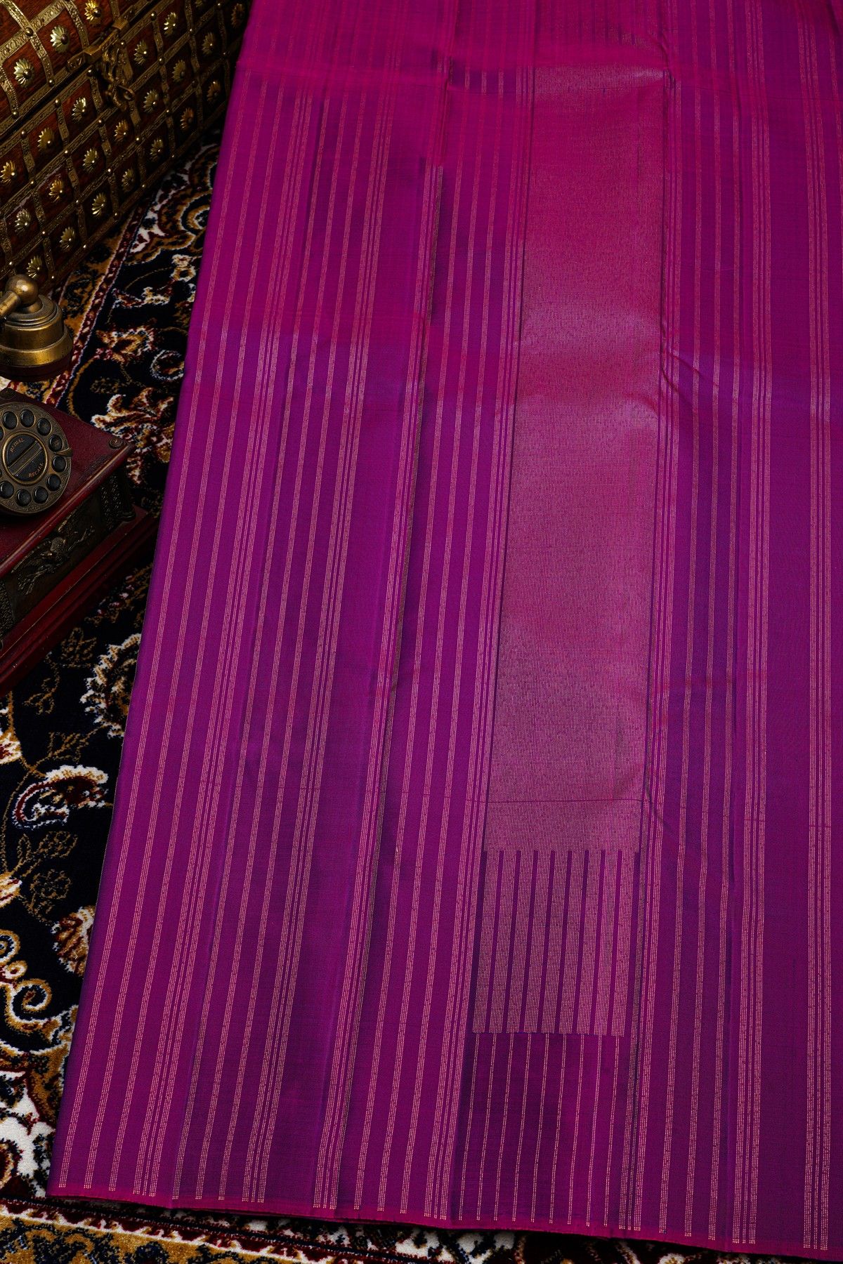 Kancheepuram Silk Purple Saree