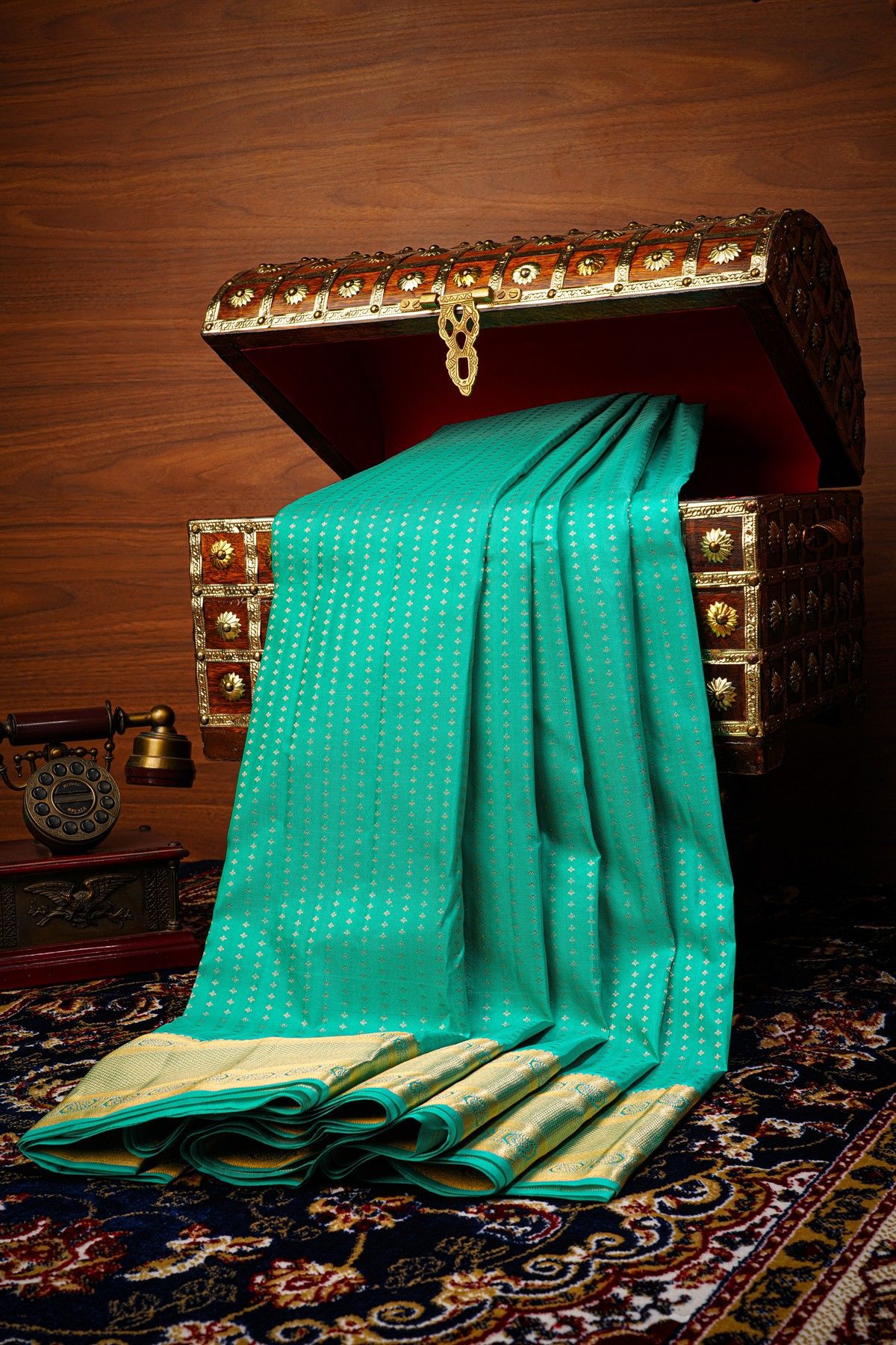 Kancheepuram Silk Sky Blue Saree