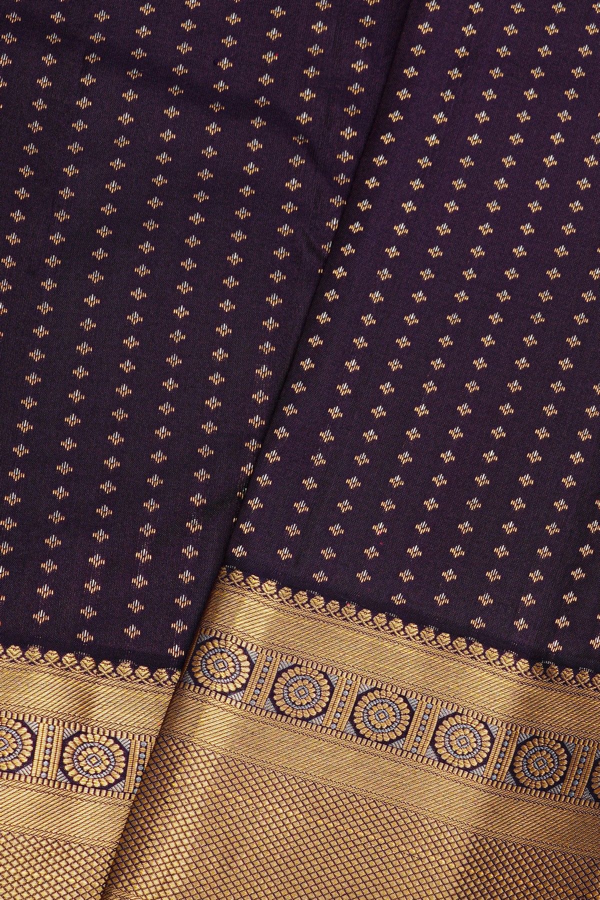 Kancheepuram Silk Navy Blue Saree