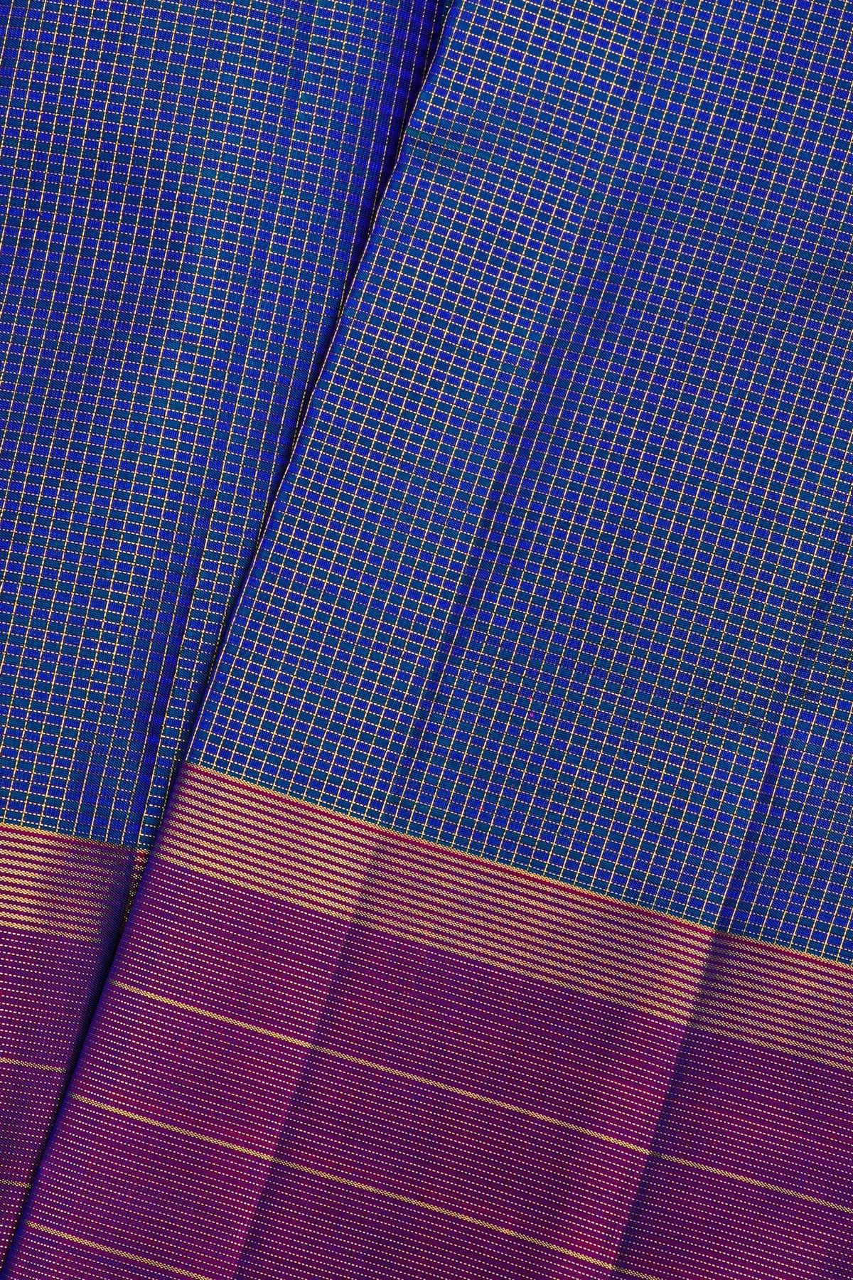 Kancheepuram Silk Royal Blue Saree