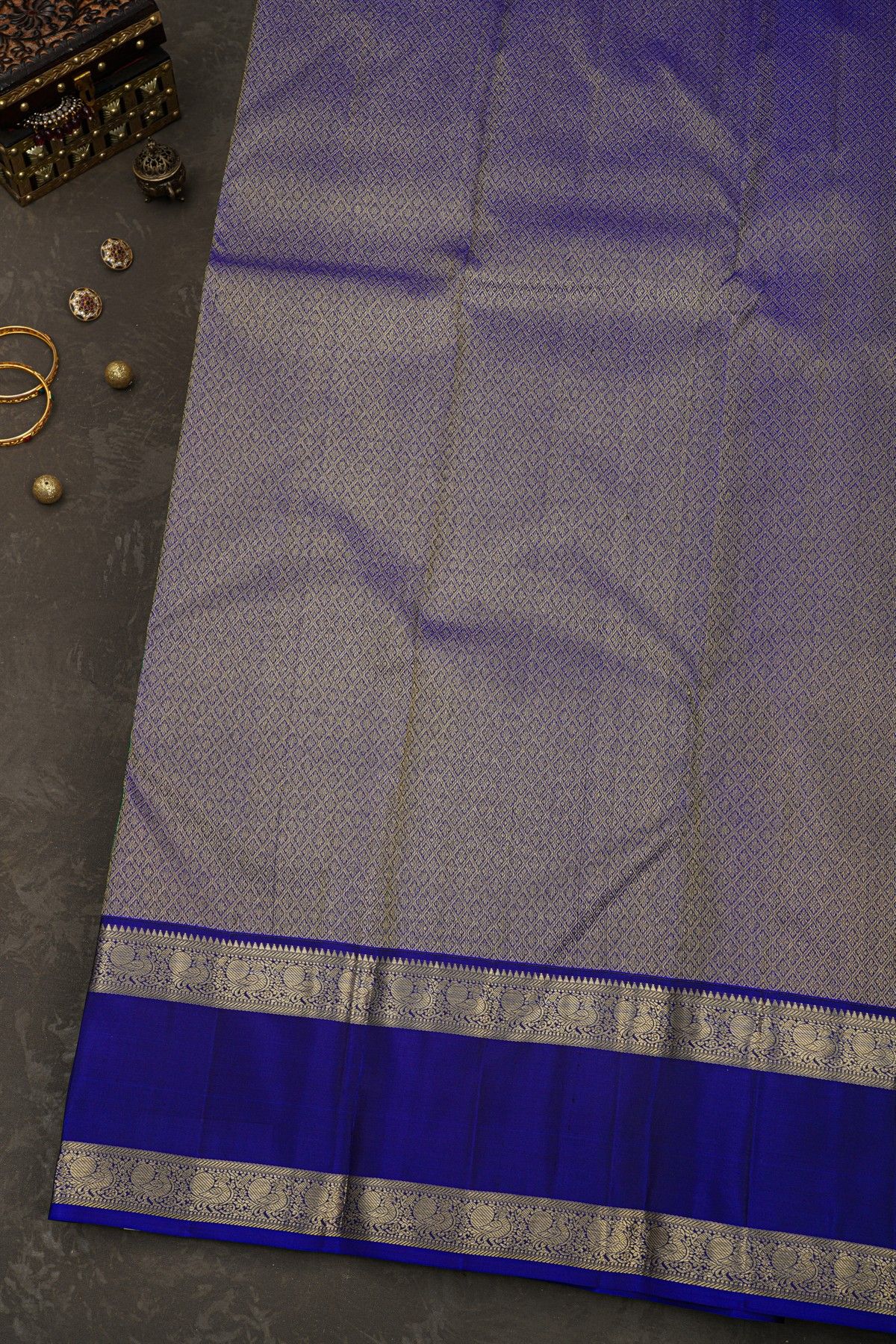Kancheepuram Silk Peacock Green Saree