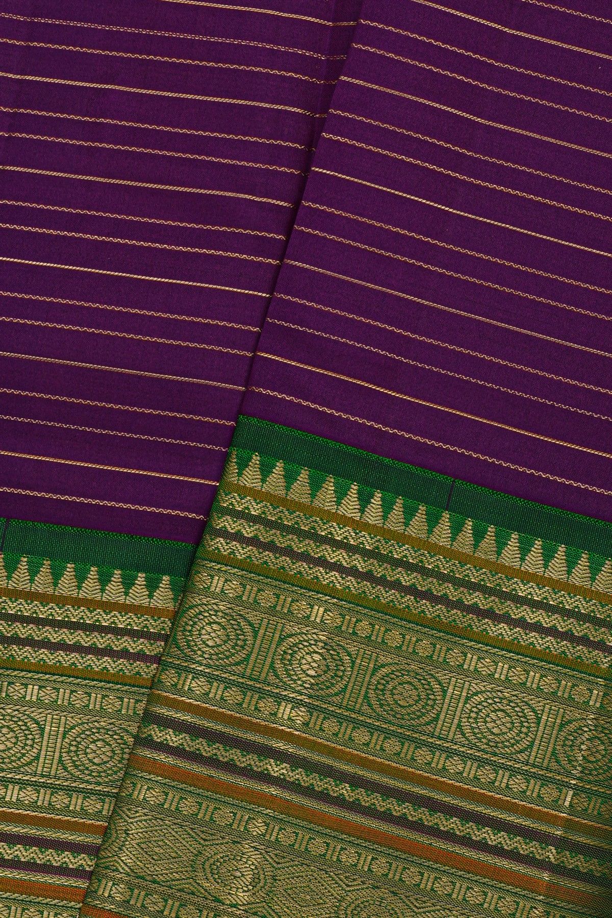 Kancheepuram Silk Purple Saree