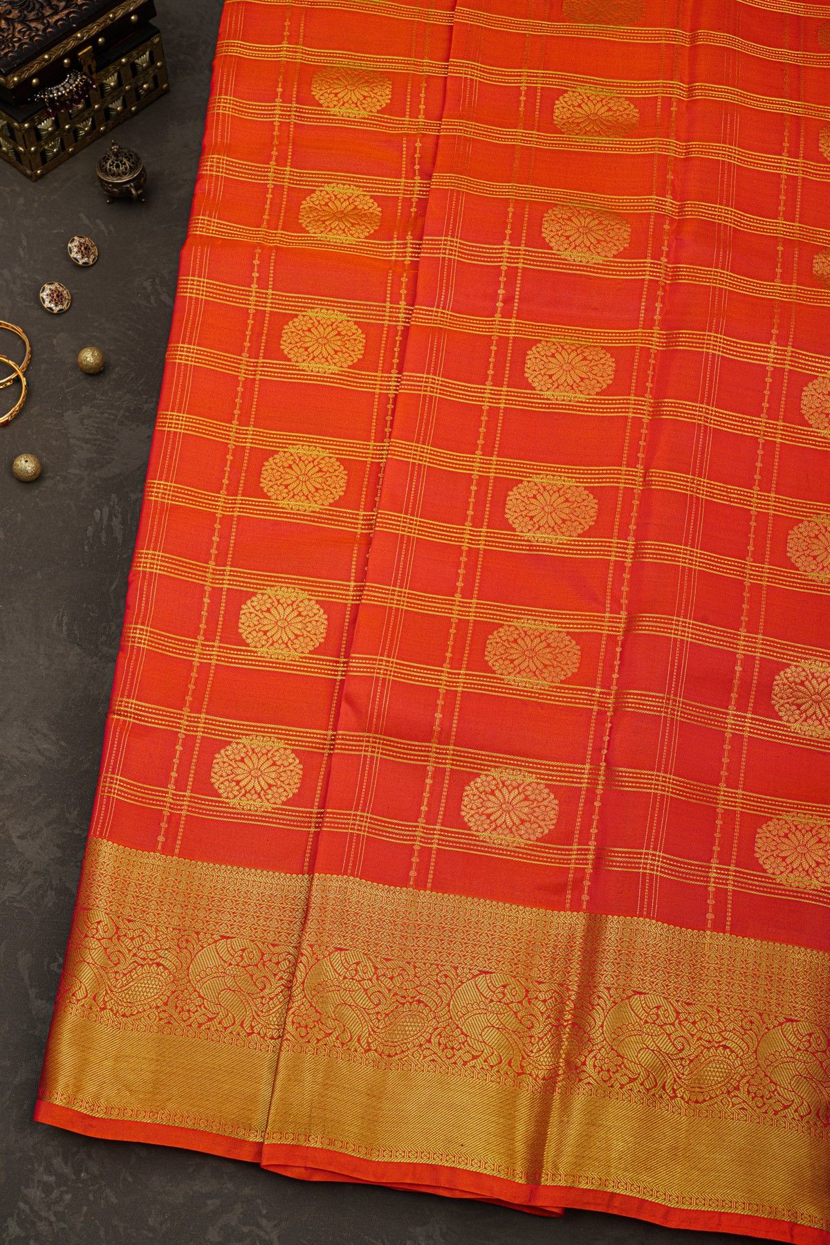 Kancheepuram Silk Dual Colour Saree