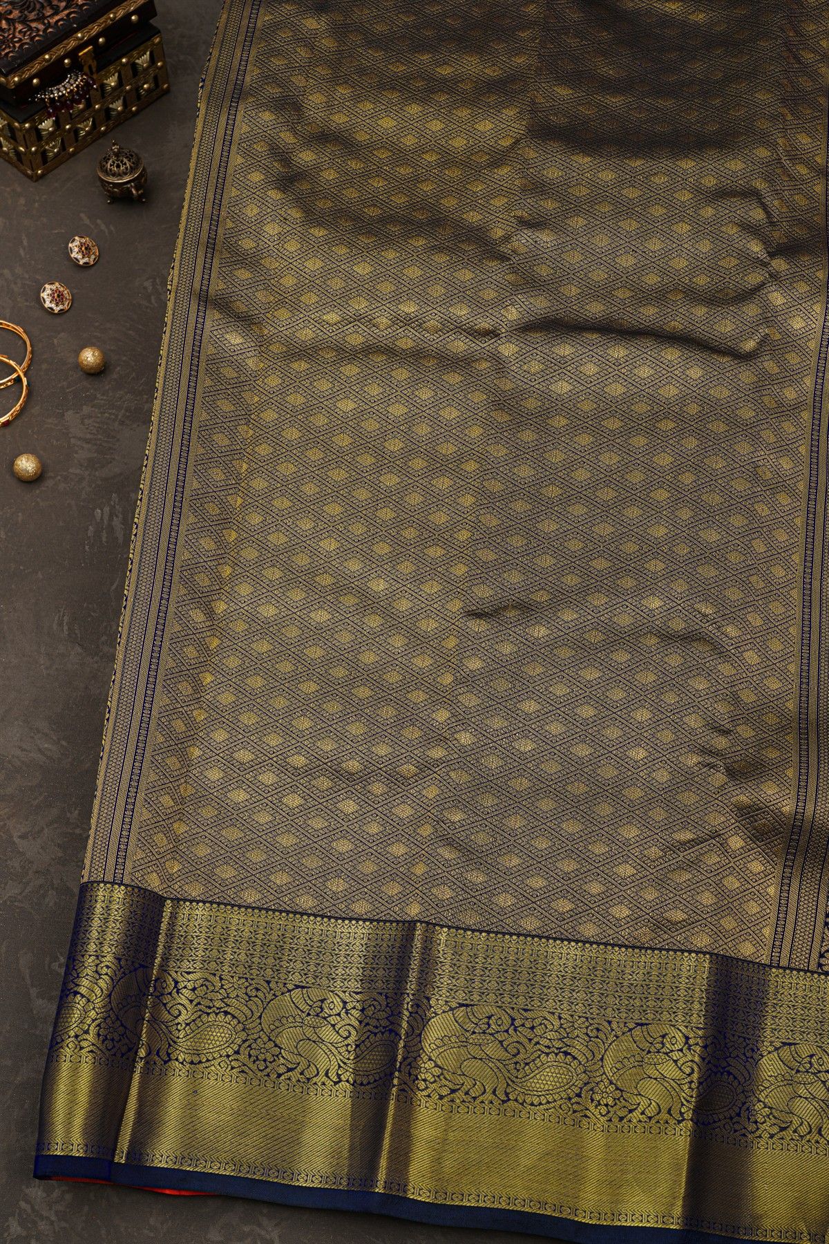 Kancheepuram Silk Dual Colour Saree
