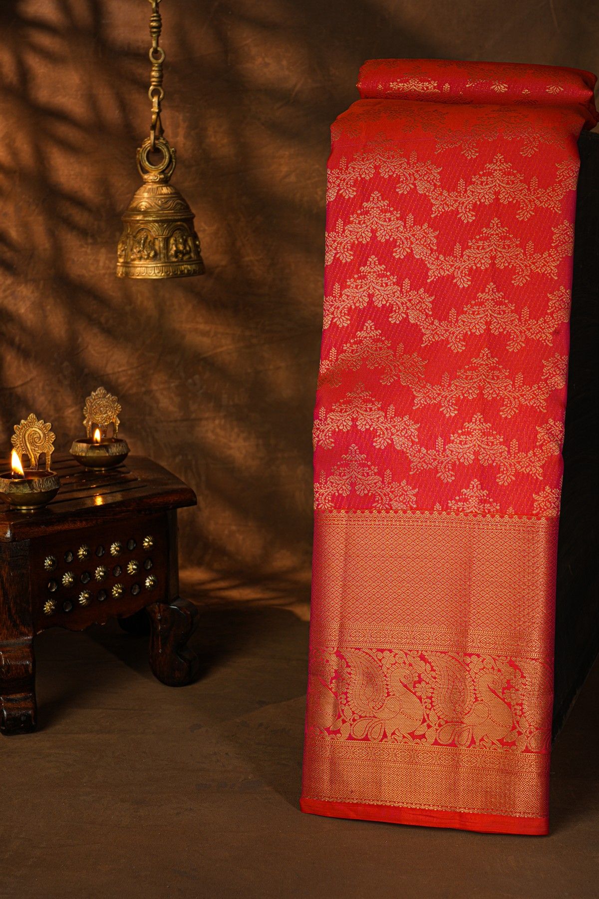 Kancheepuram Silk Red Saree