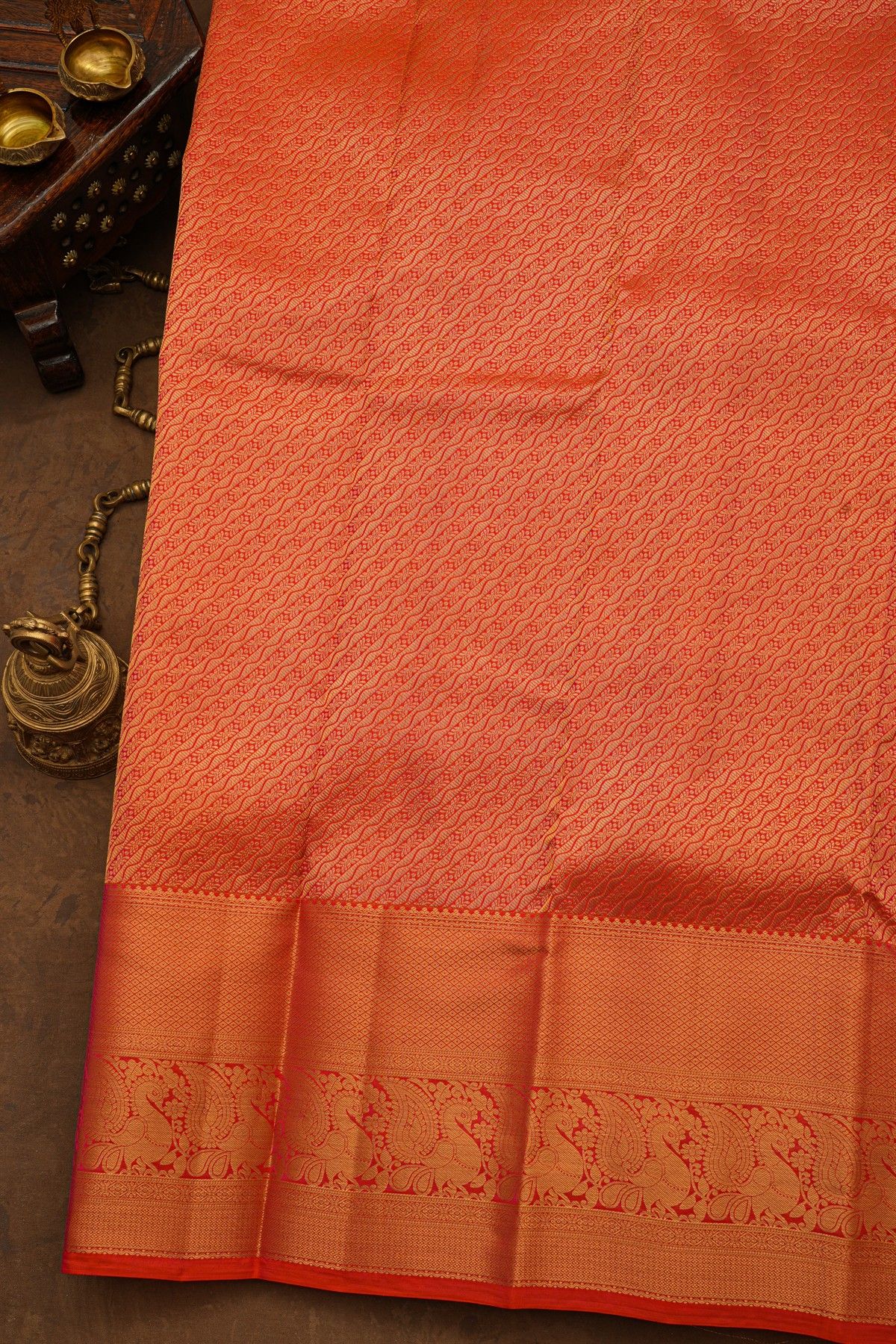 Kancheepuram Silk Red Saree