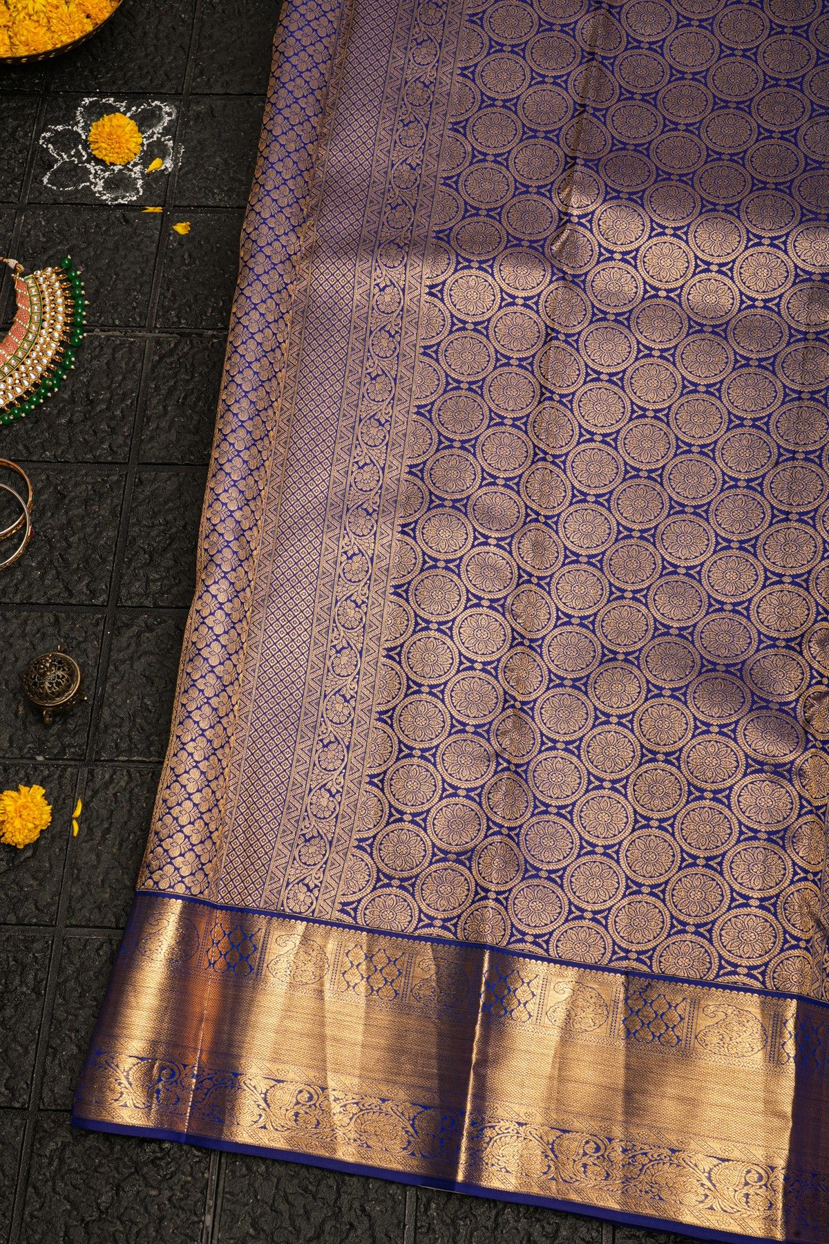 Kancheepuram Silk Purple Saree