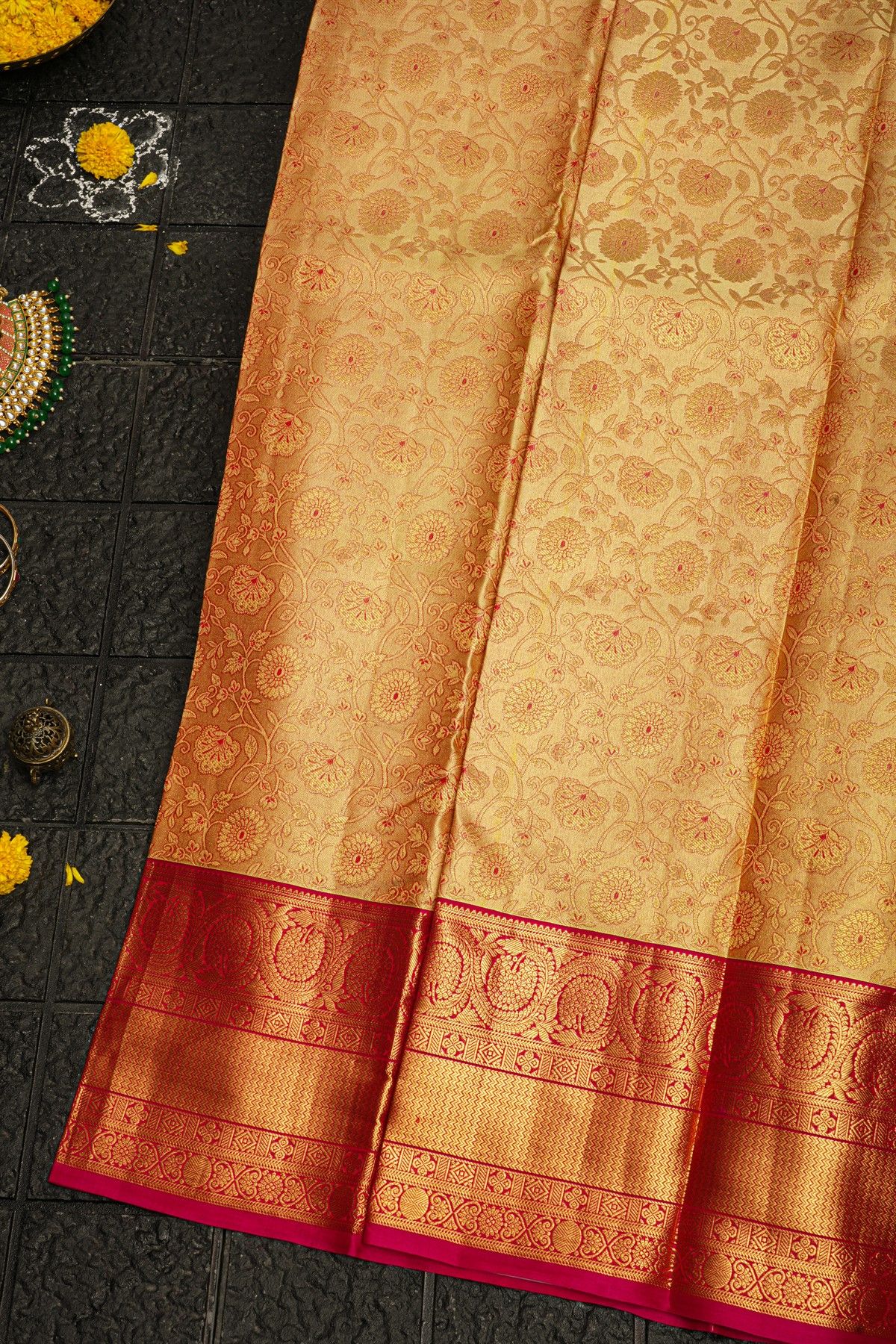 Kancheepuram Silk Gold Saree