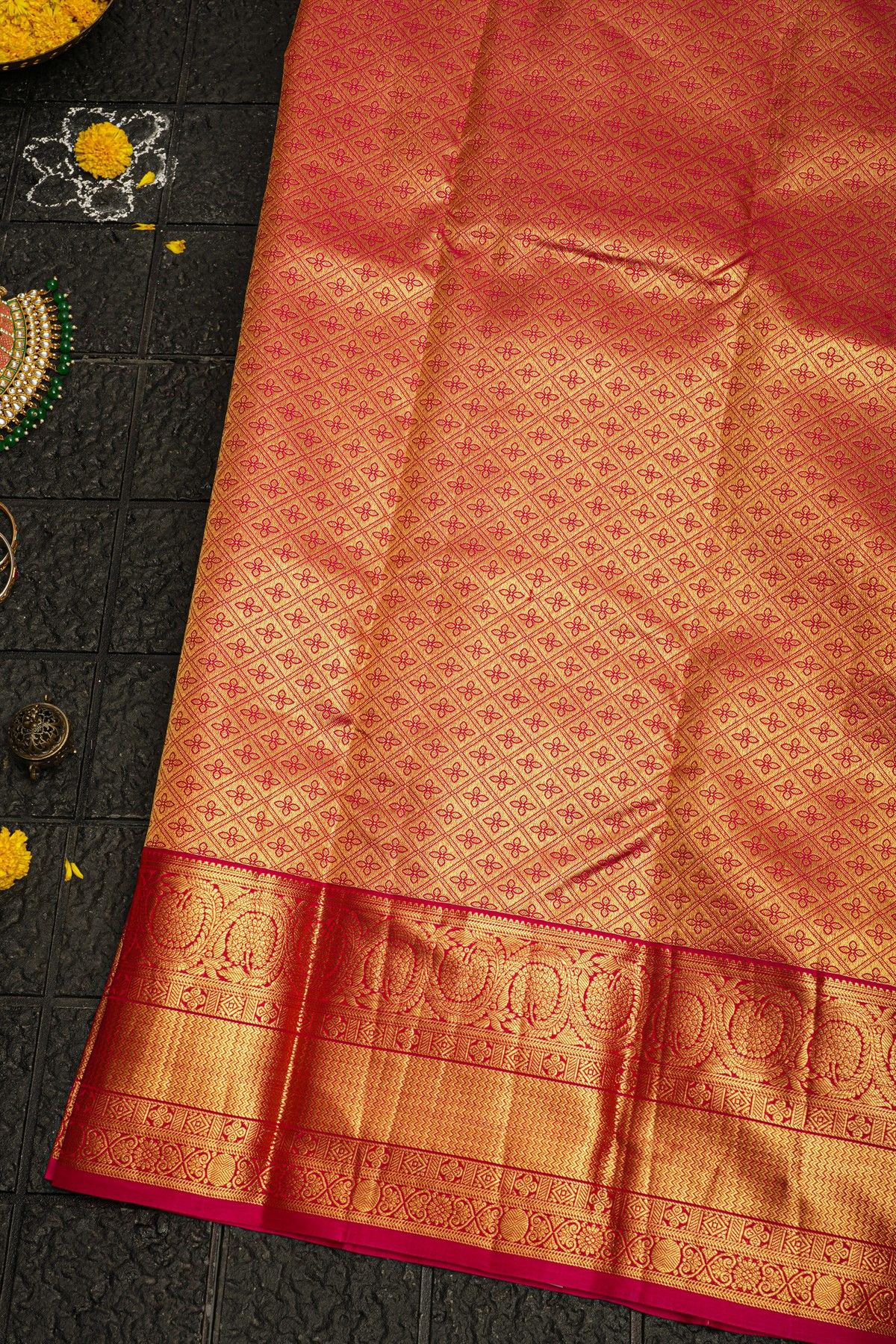 Kancheepuram Silk Gold Saree