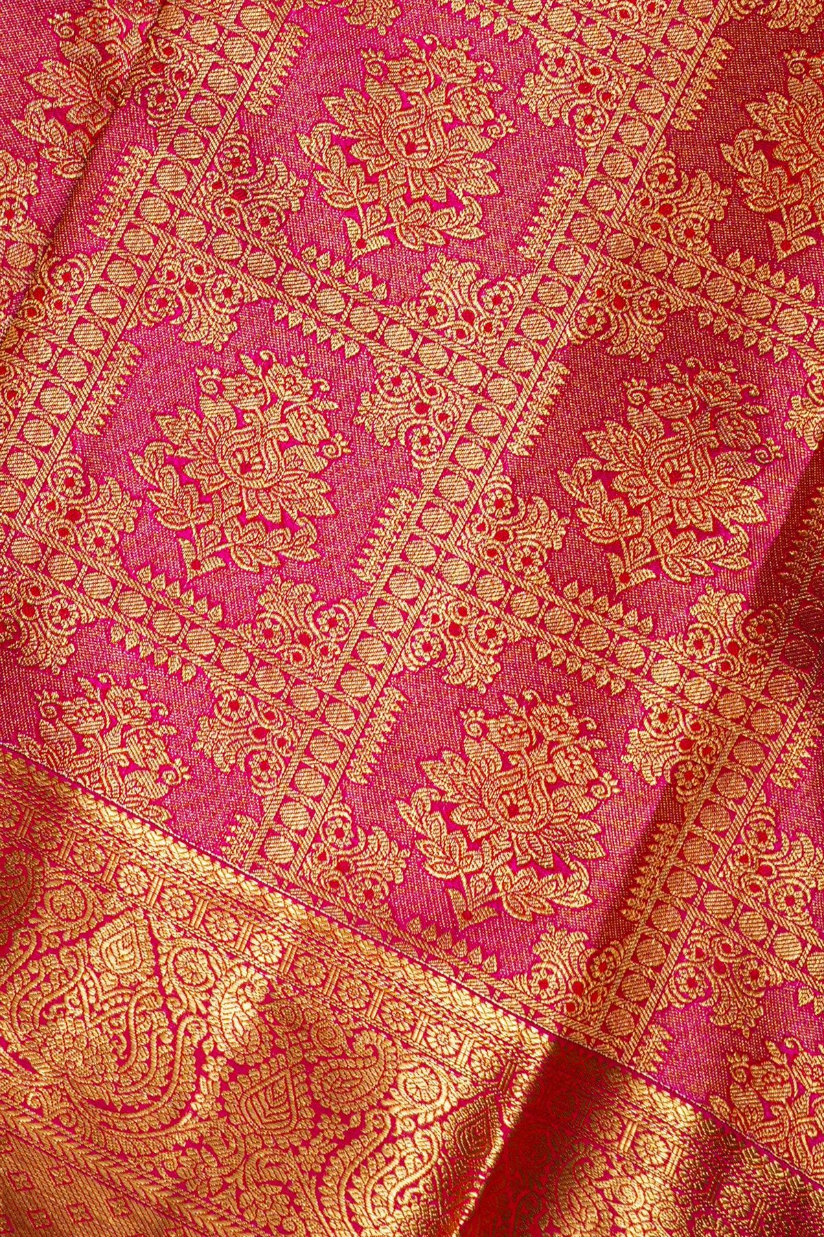 Kancheepuram Silk Pink Saree