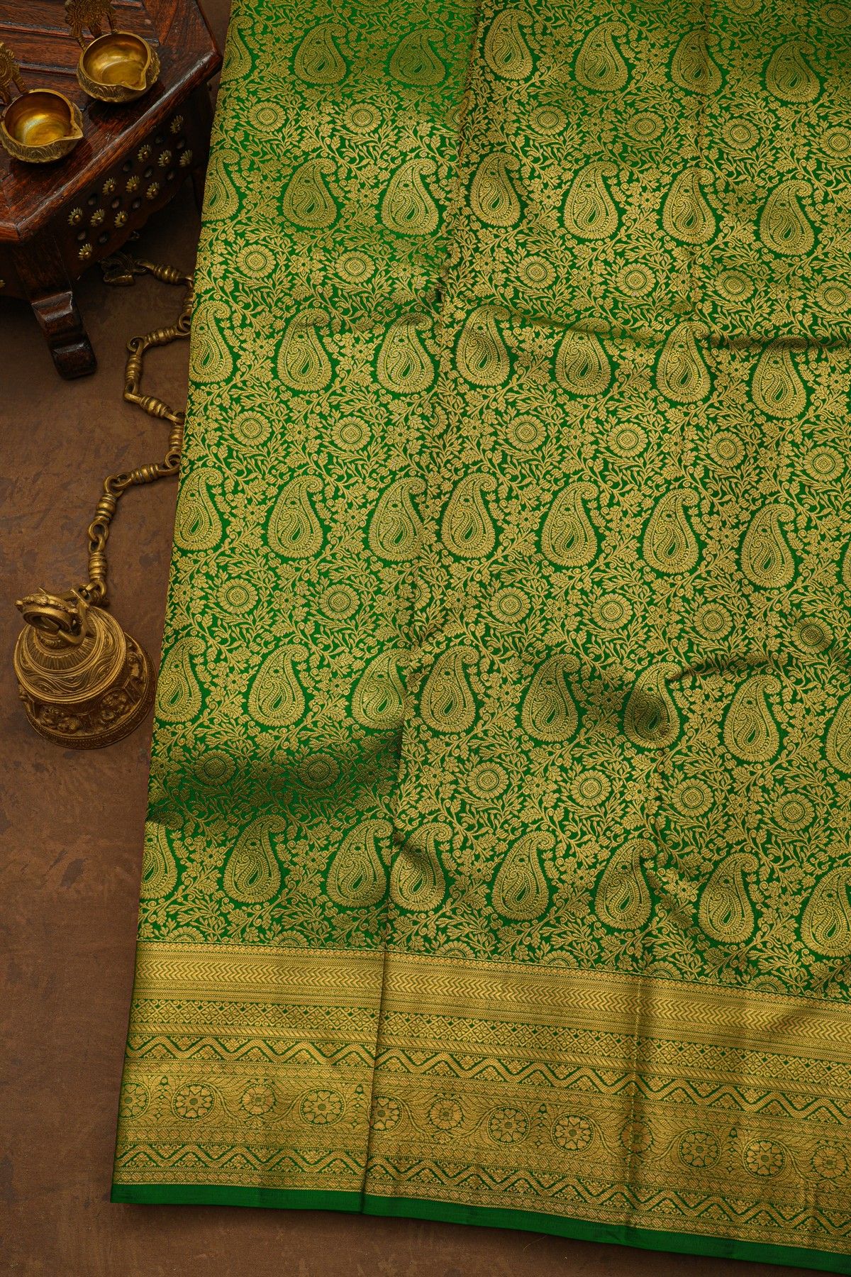 Kancheepuram Silk Green Saree