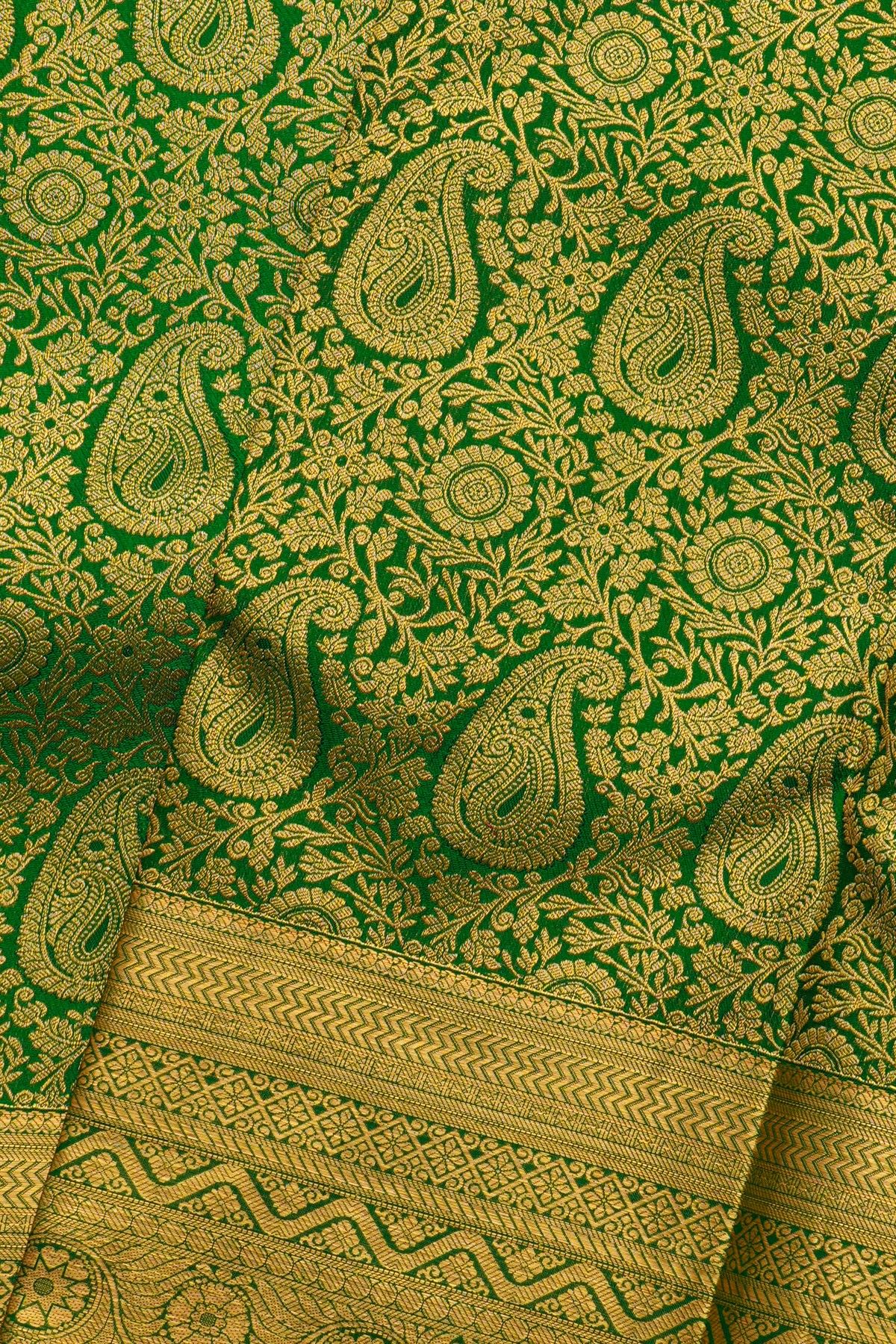 Kancheepuram Silk Green Saree