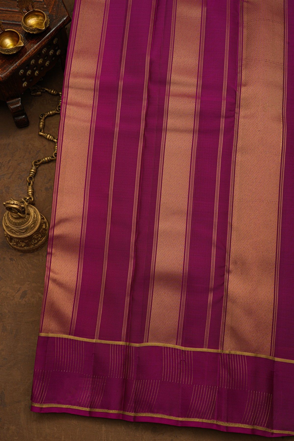 Kancheepuram Silk Navy Blue Saree