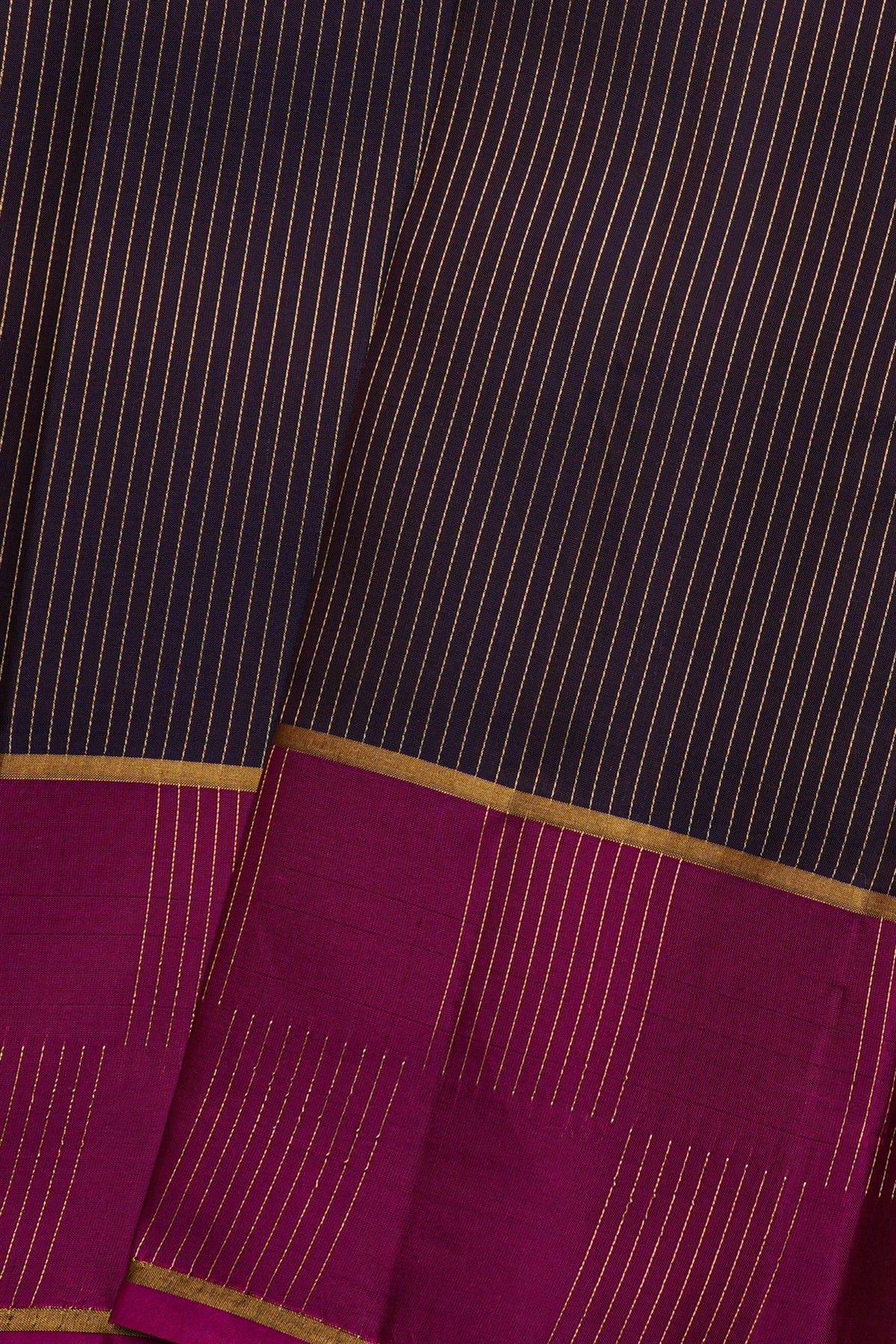Kancheepuram Silk Navy Blue Saree