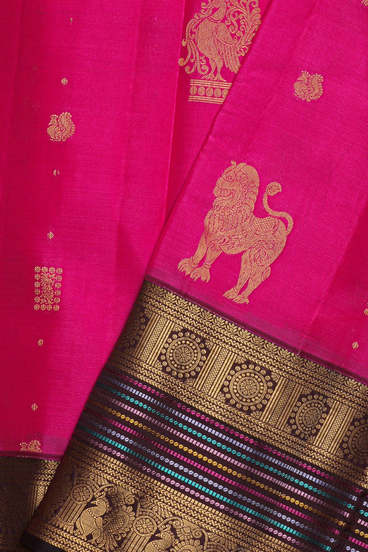 Kancheepuram Silk Pink Saree