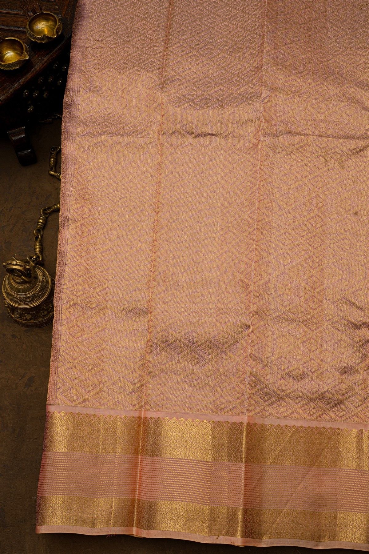 Kancheepuram Silk Navy Blue Saree