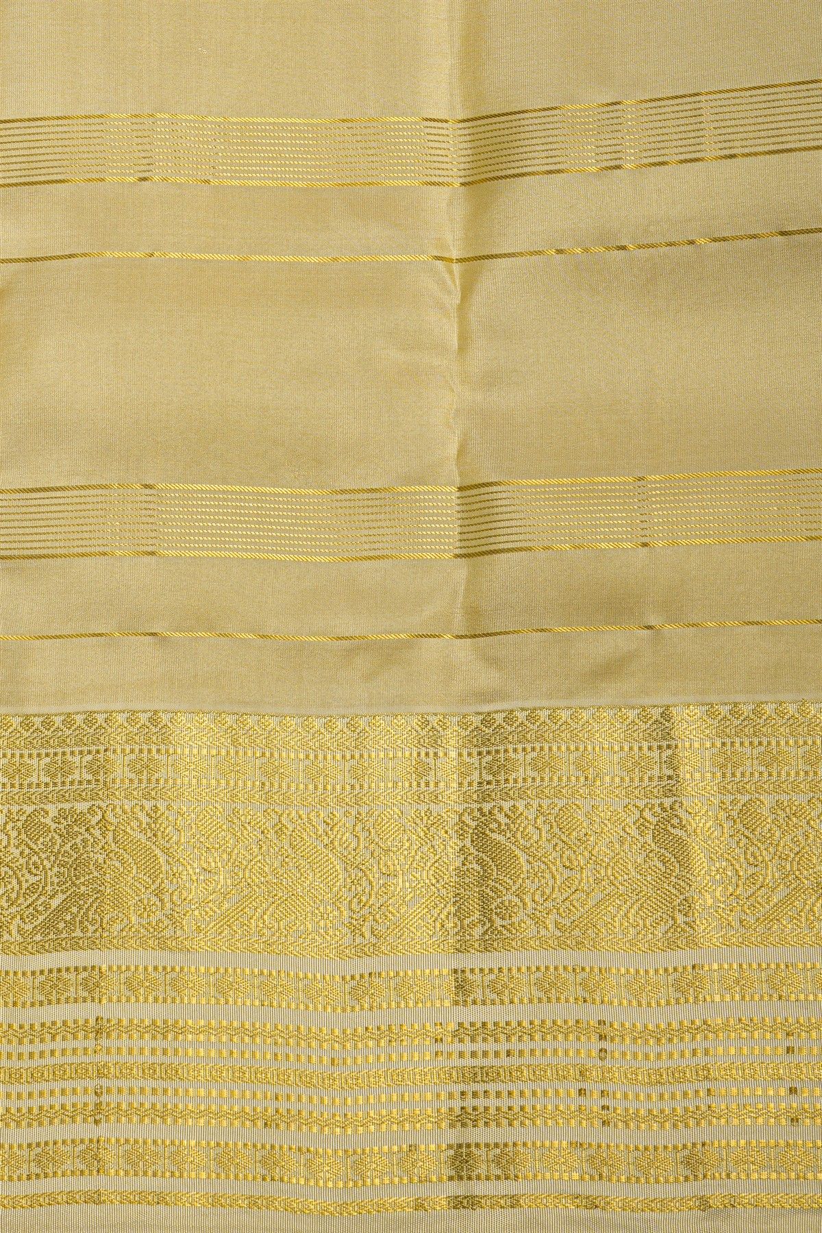 Kancheepuram Silk Mustard Saree
