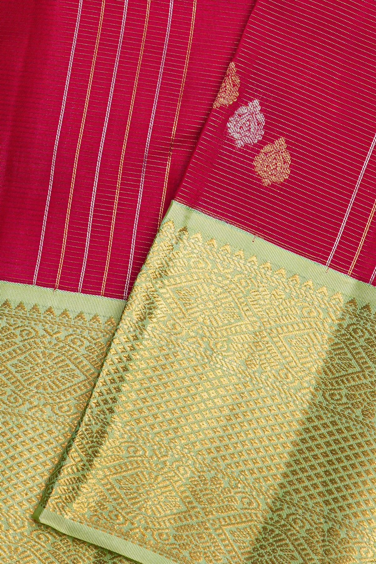 Kancheepuram Silk Magenta Saree