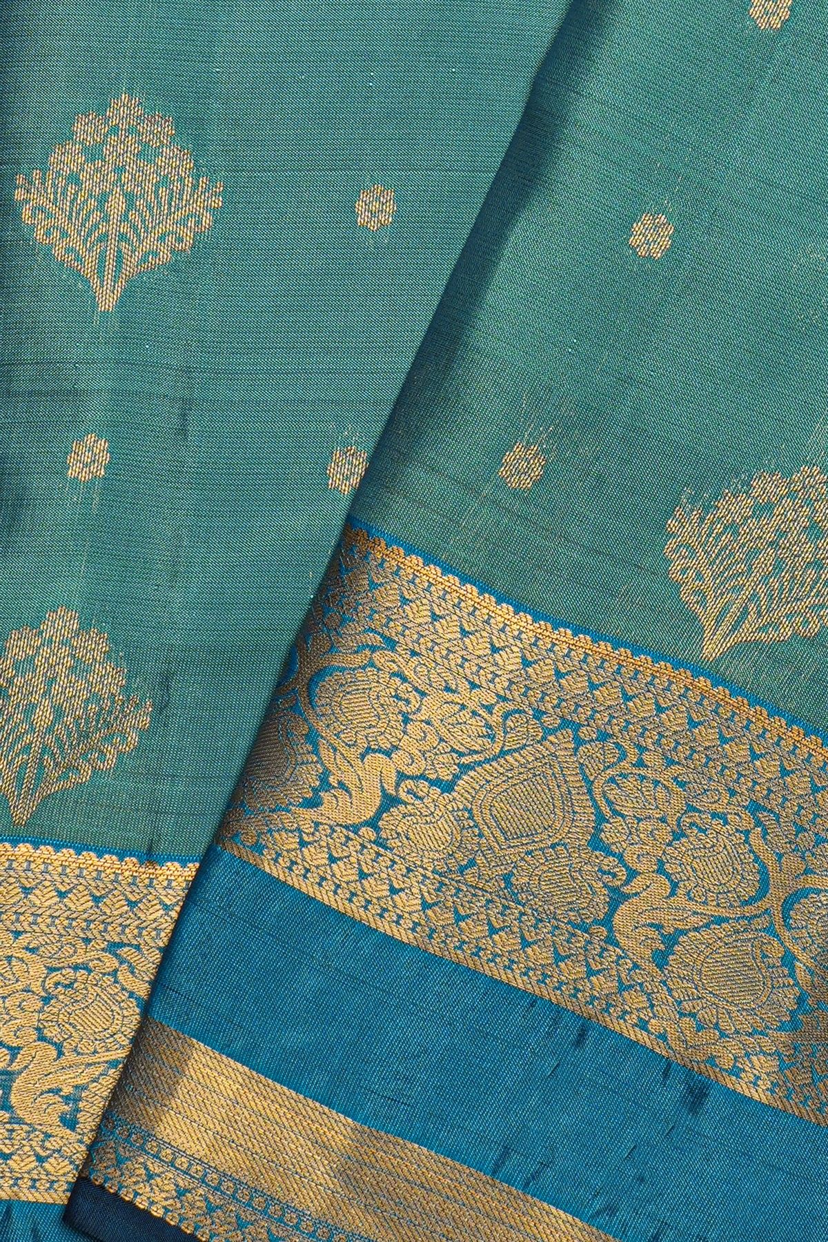 Kancheepuram Silk Blue Saree