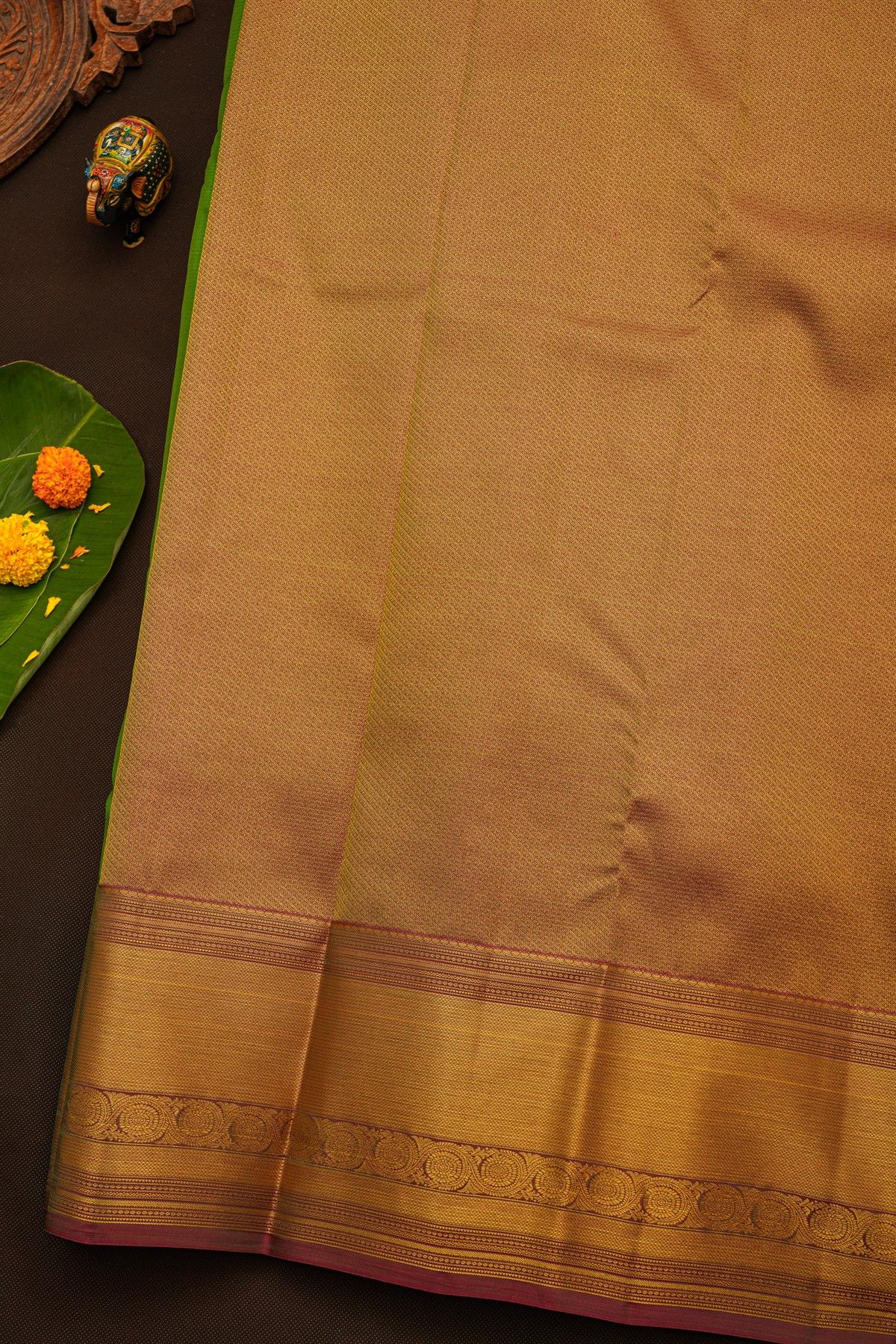 Kanchipuram Silk Green Saree