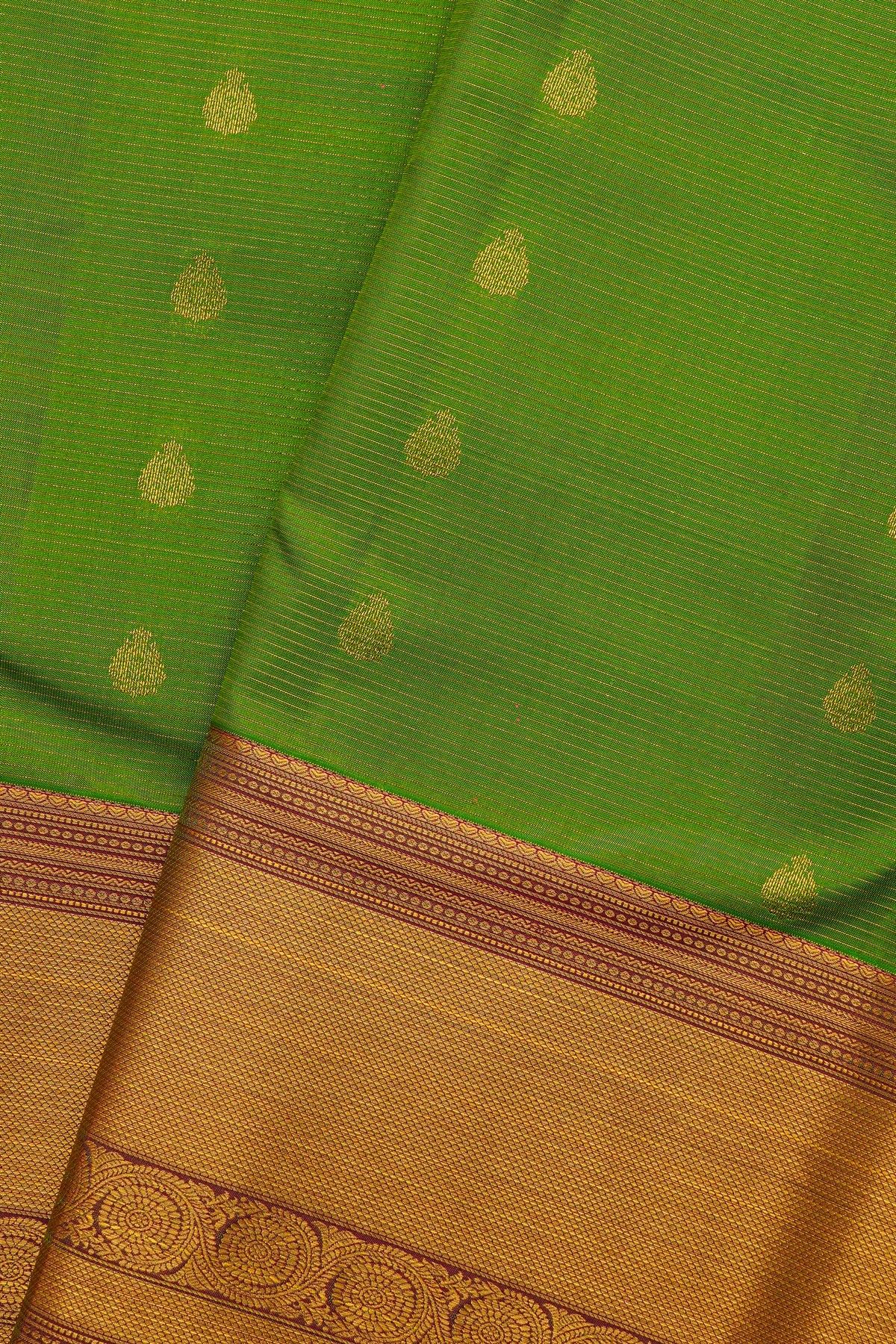 Kanchipuram Silk Green Saree