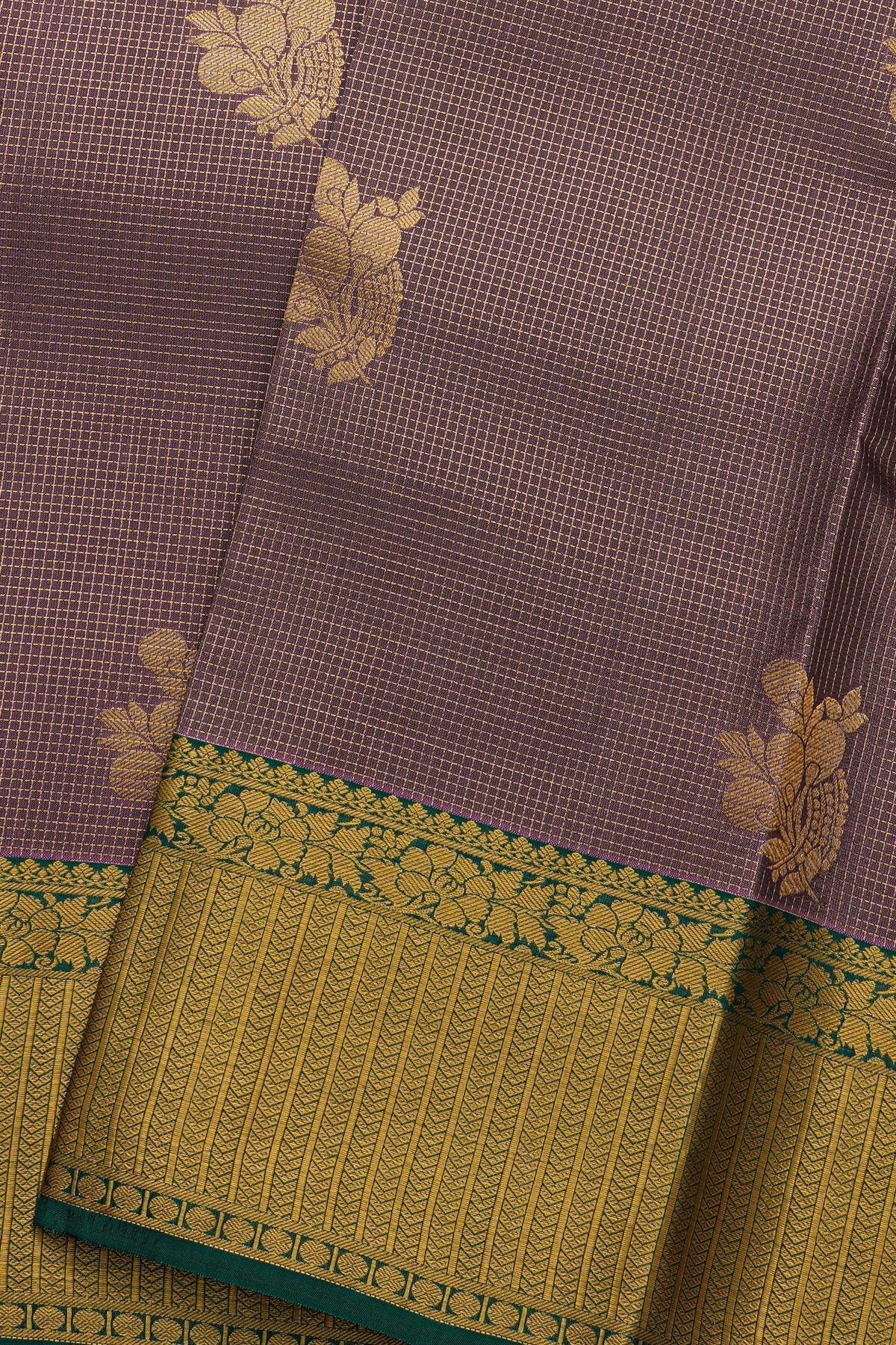 Kancheepuram Silk Lavender Saree