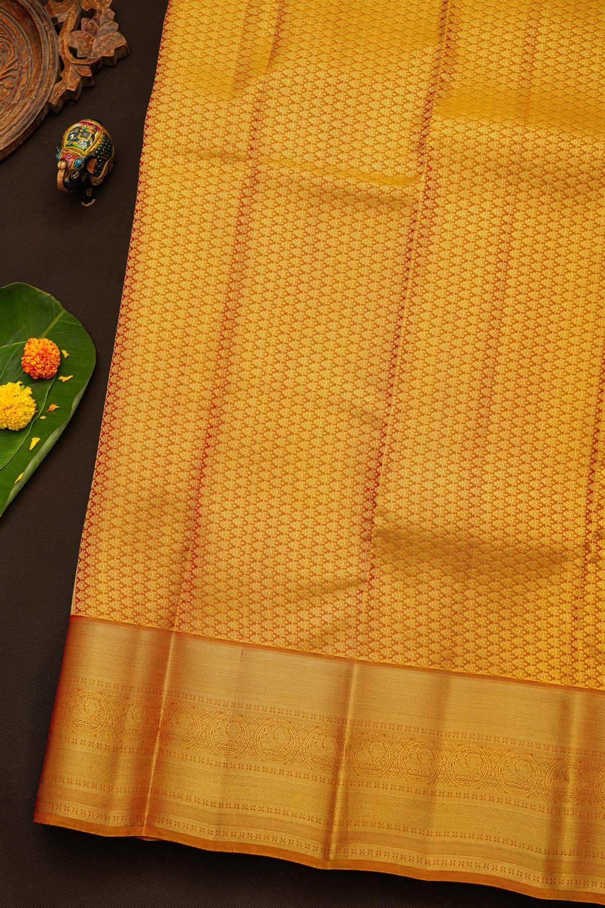 Kancheepuram Silk Magenta Saree
