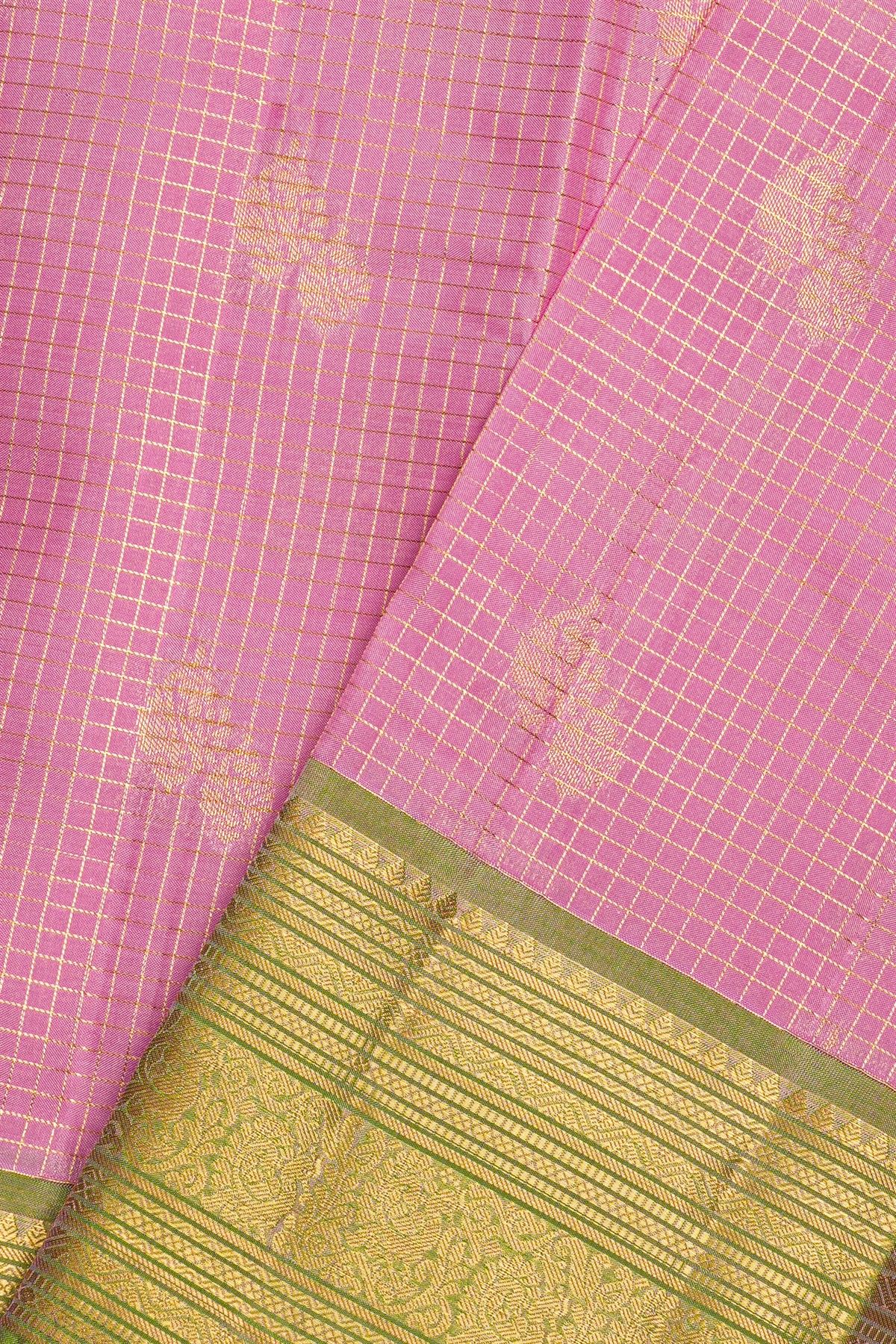 Kancheepuram Silk Baby Pink Saree